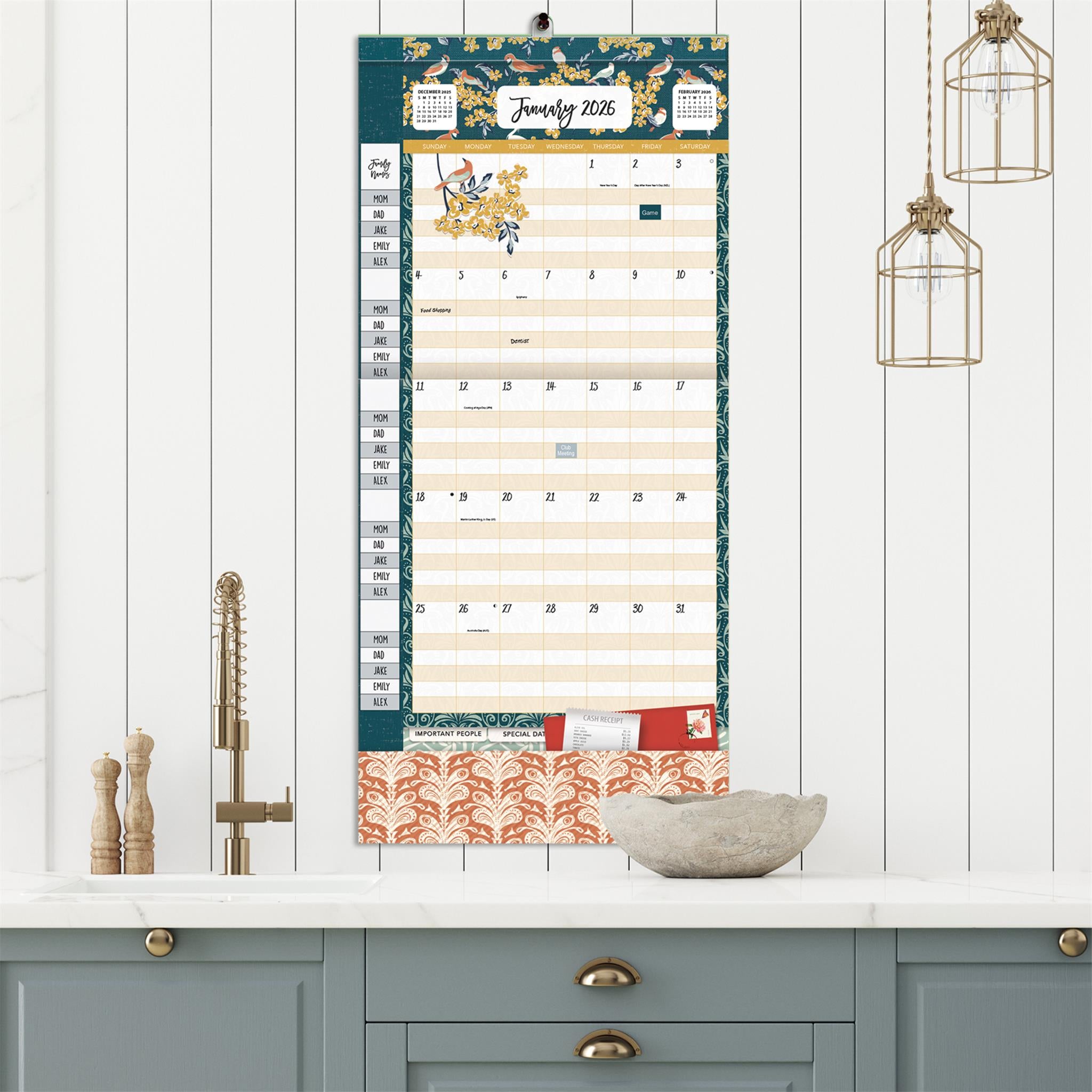 Calendrier mural Flora &amp; Fauna 2025-2026 - Disponible uniquement en ligne