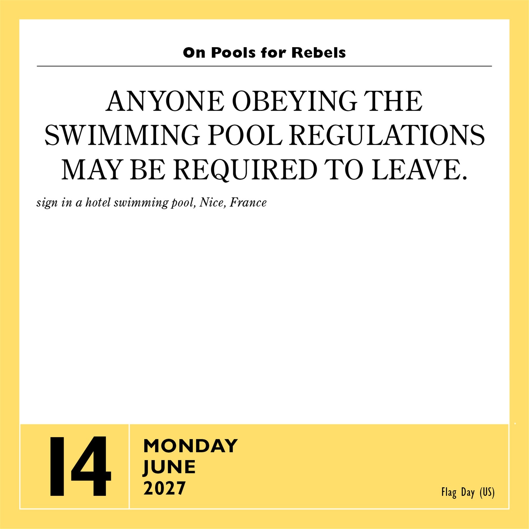 Stupidest Things Ever Said 2027 Box Calendar