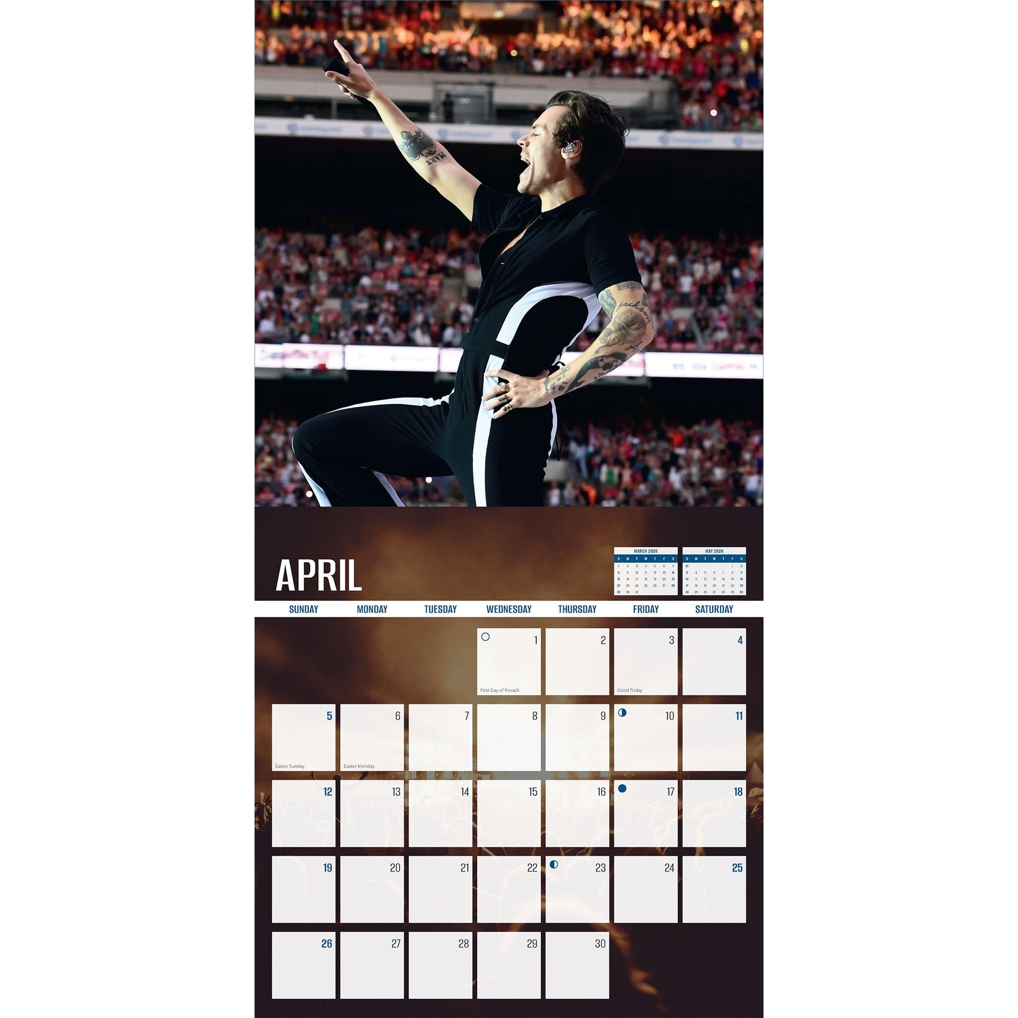 Calendrier mural Harry Styles 2026
