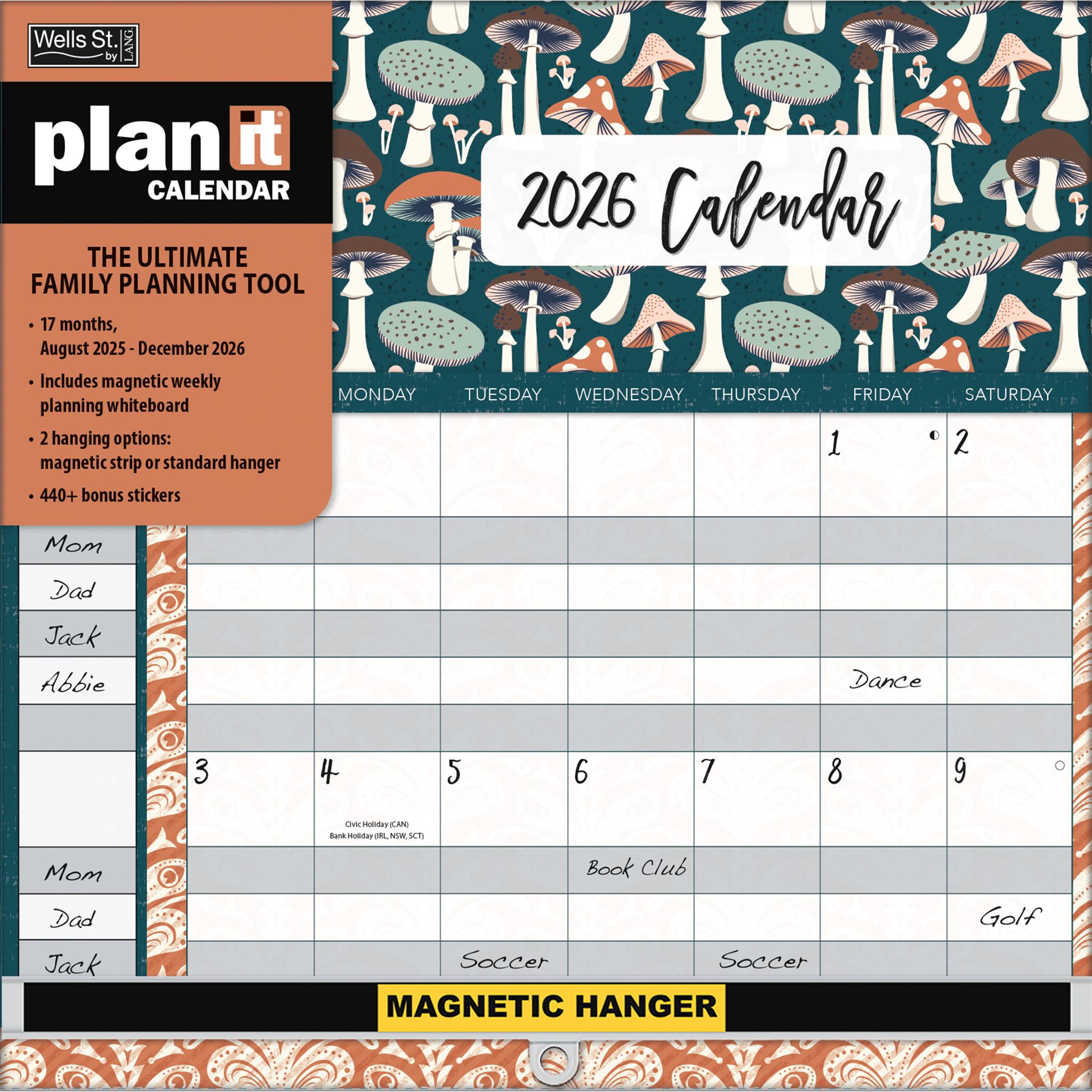 Calendrier mural Flora &amp; Fauna 2025-2026 - Disponible uniquement en ligne