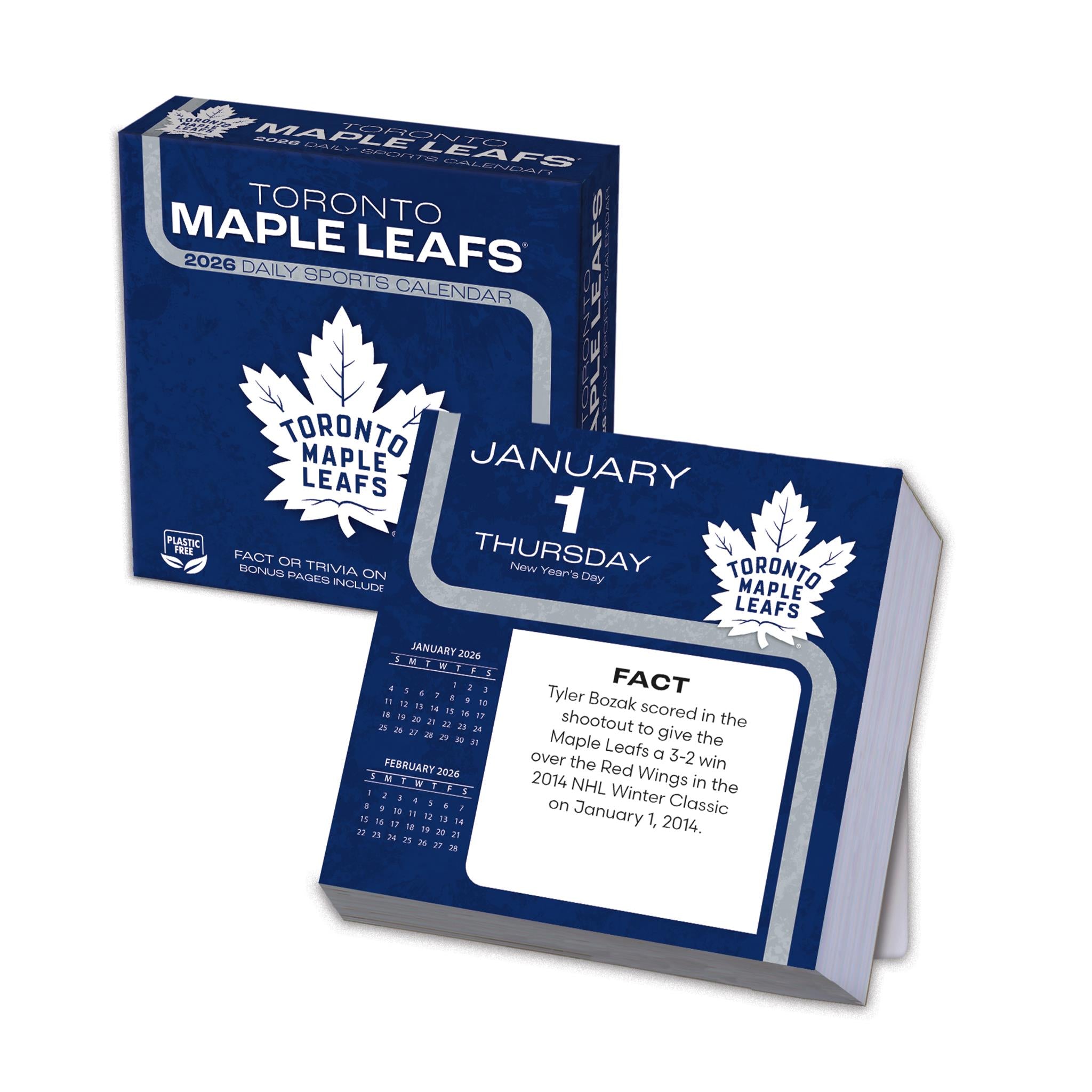 NHL Toronto Maple Leafs 2026 Box Calendar