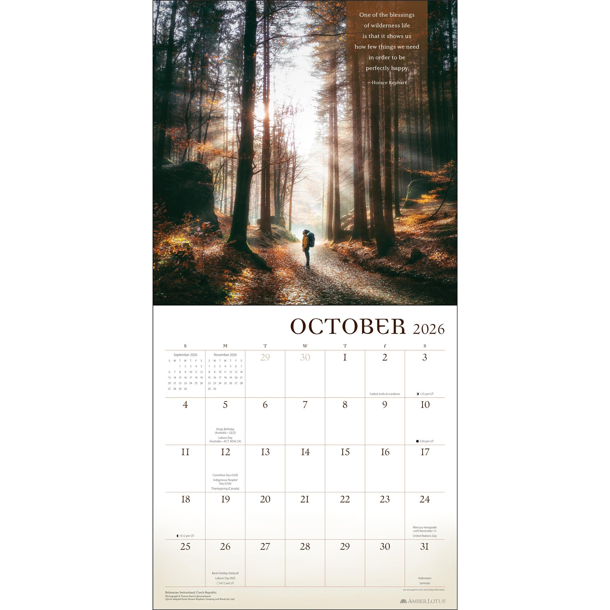 Wanderlust Wall  2026 Calendar