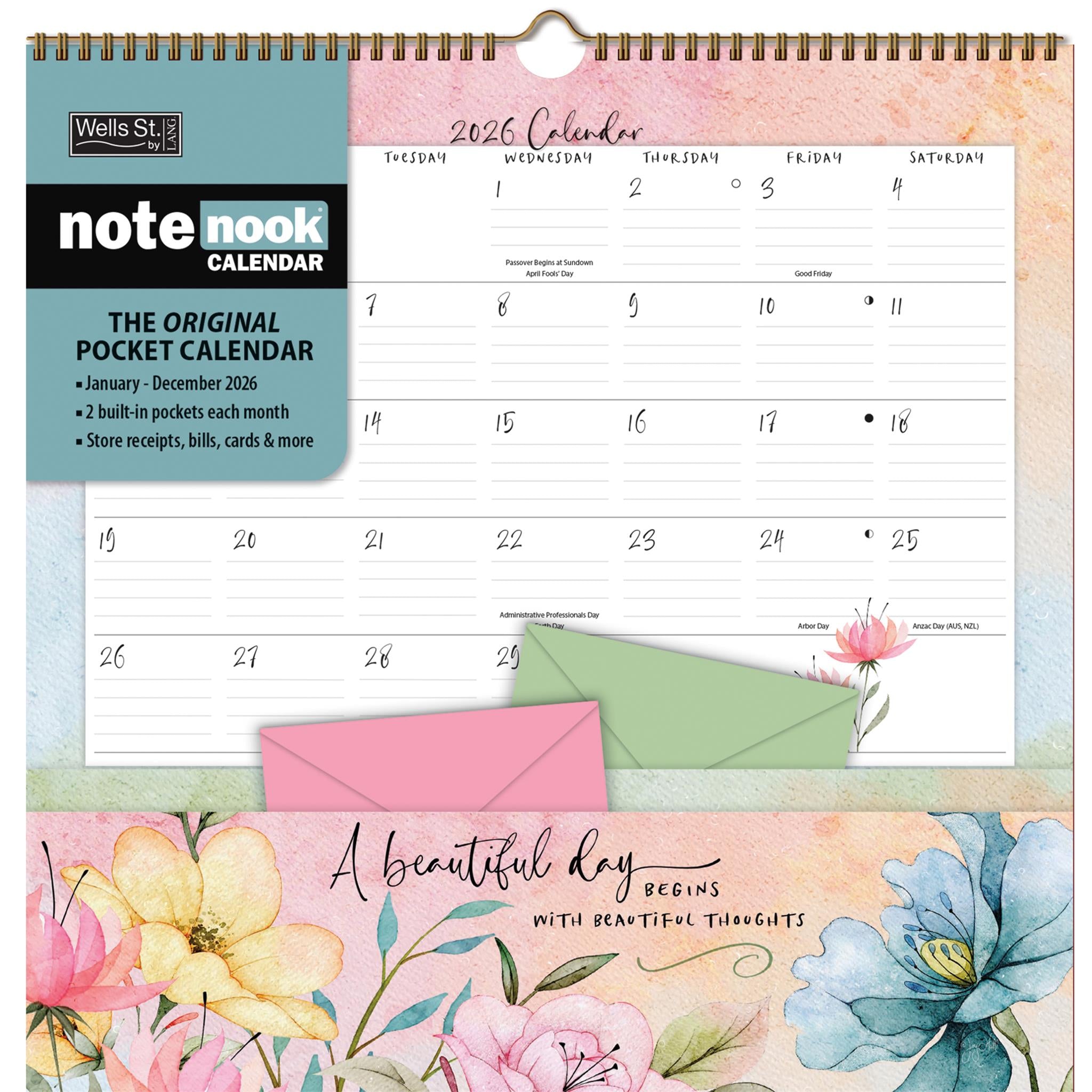 Calendrier mural Country Pleasures 2026 Note Nook - Disponible uniquement en ligne