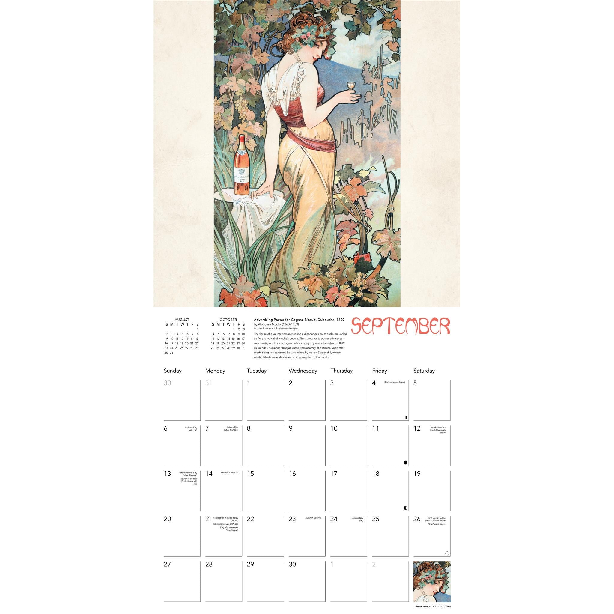 Art Nouveau Posters 2026 Wall Calendar