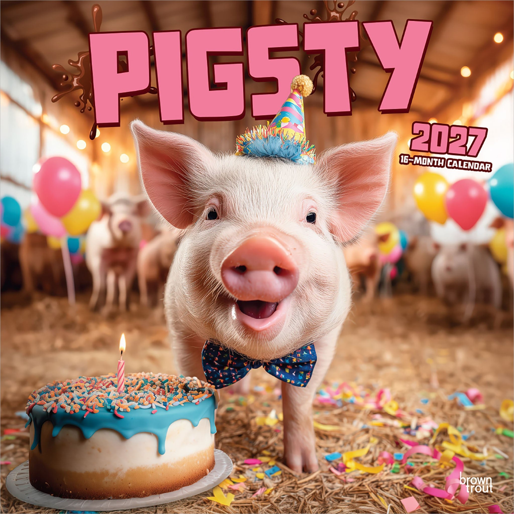 Pigsty 2027 Wall Calendar - Online Only