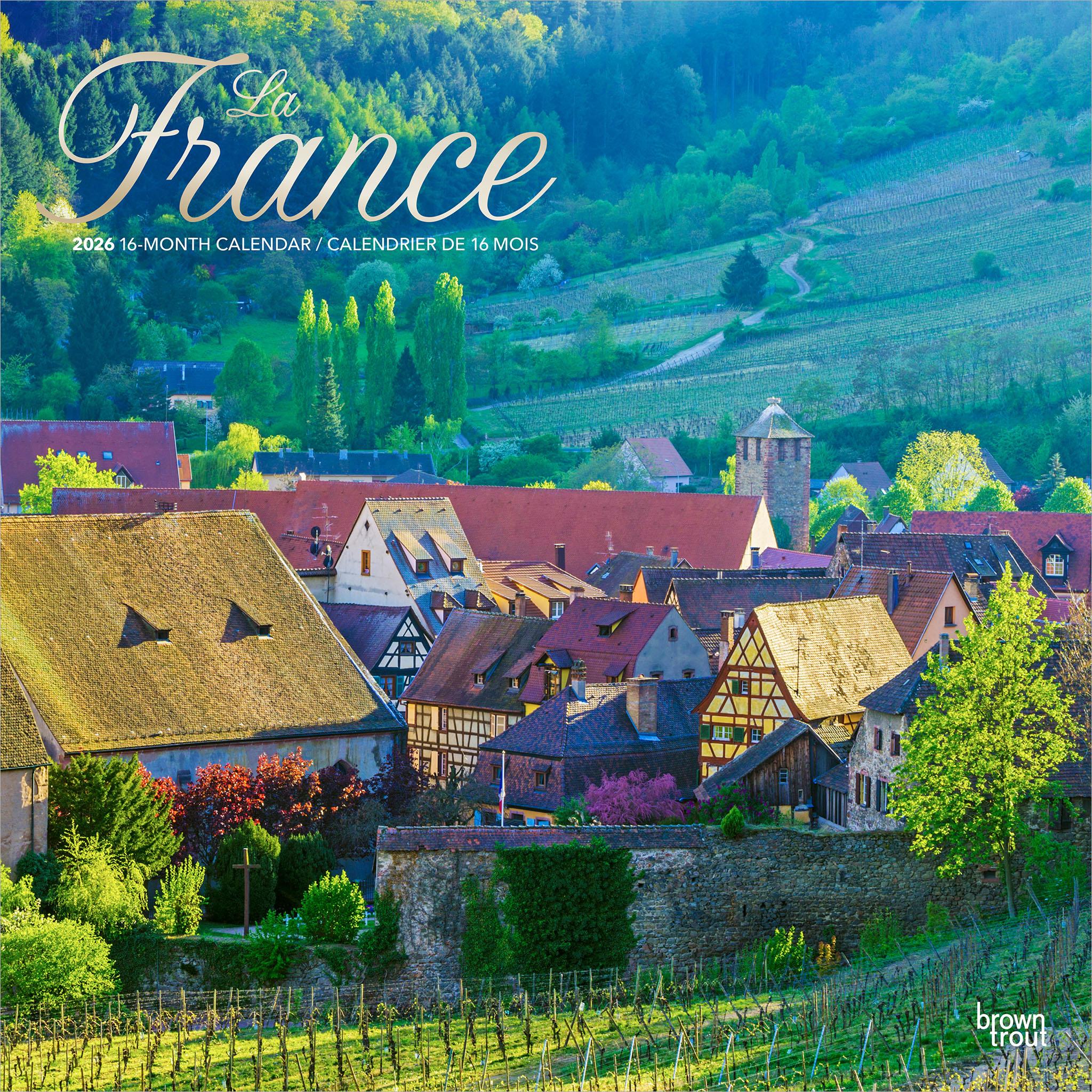 France La France Bilingual 2026 Wall Calendar - Online Only