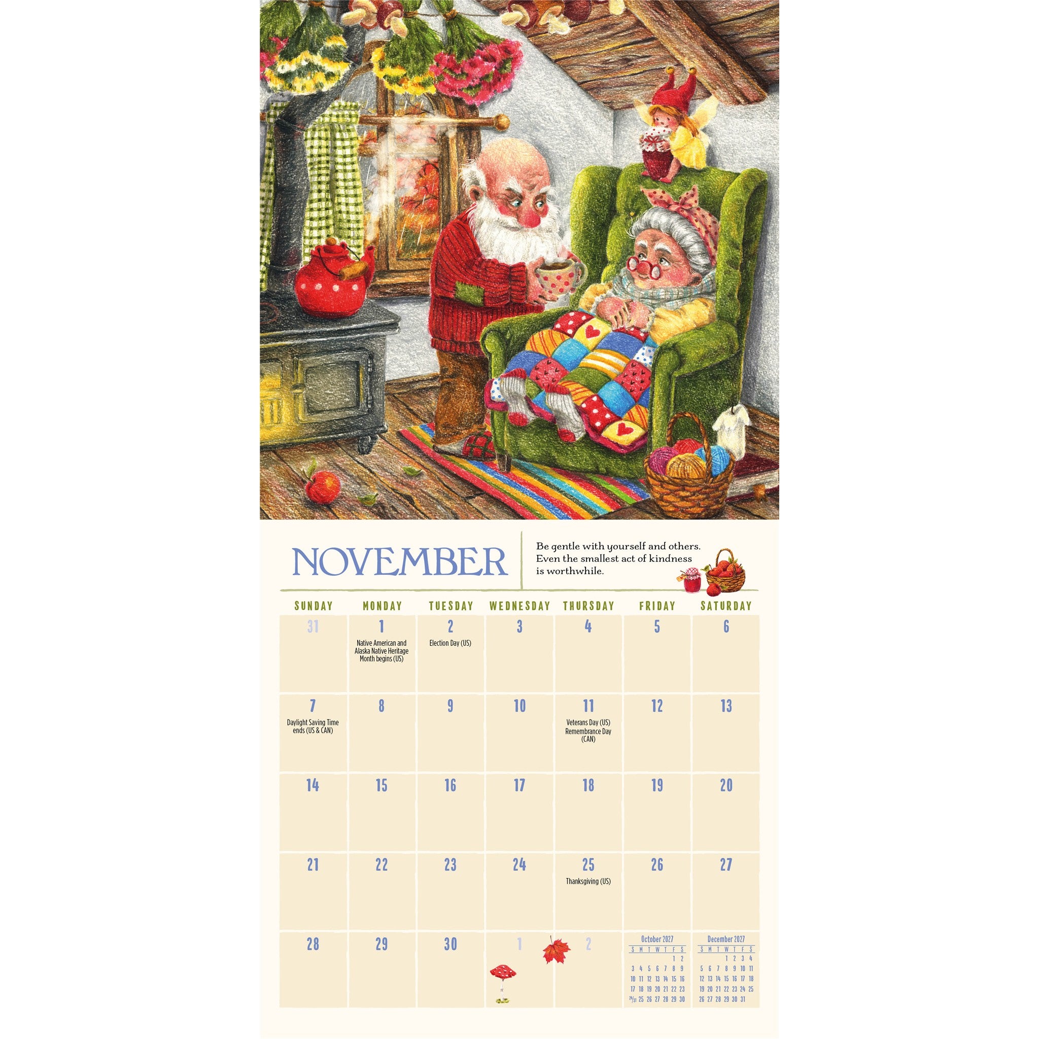 Gnome Life 2027 Mini Calendar - Online Only