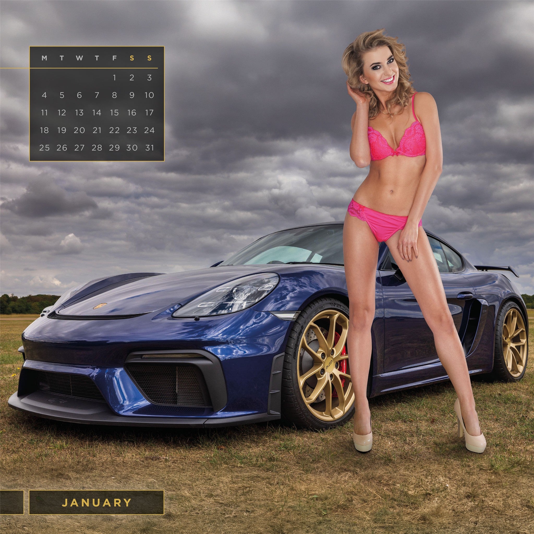 Girls and Cars 2027 Wall Calendar