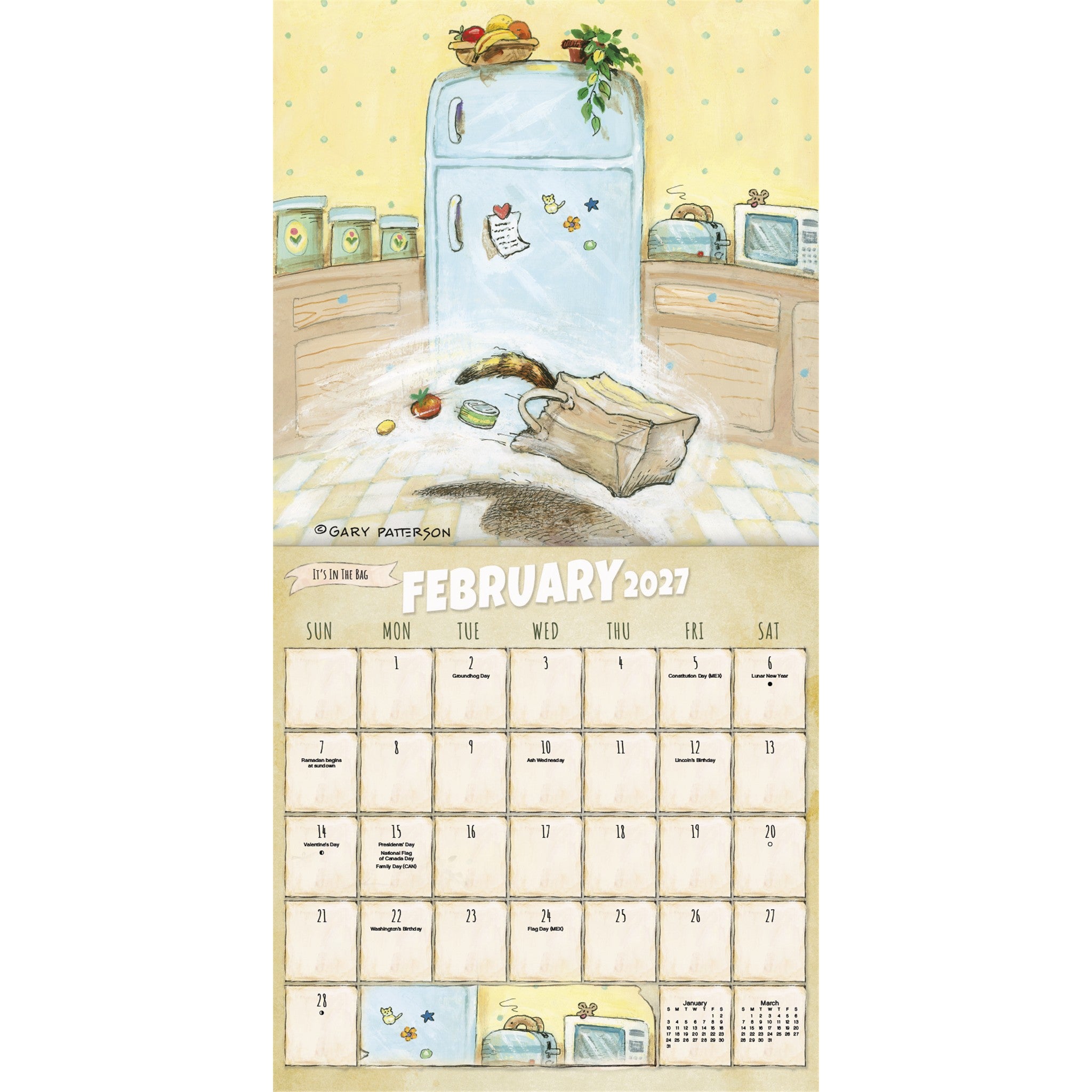 Gary Patterson Cats 2027 Wall Calendar