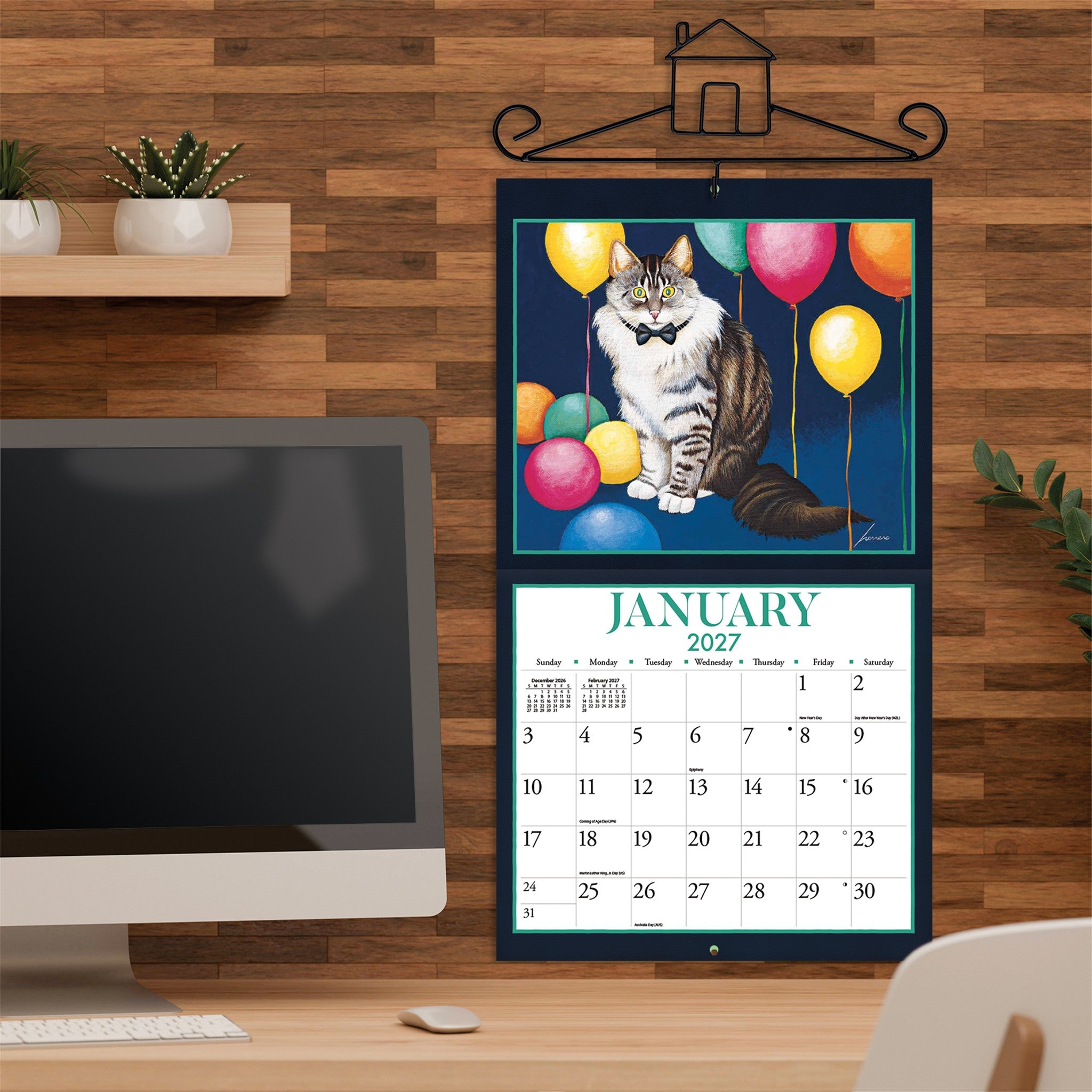 American Cat Special Edition with Print 2027 Wall Calendar
