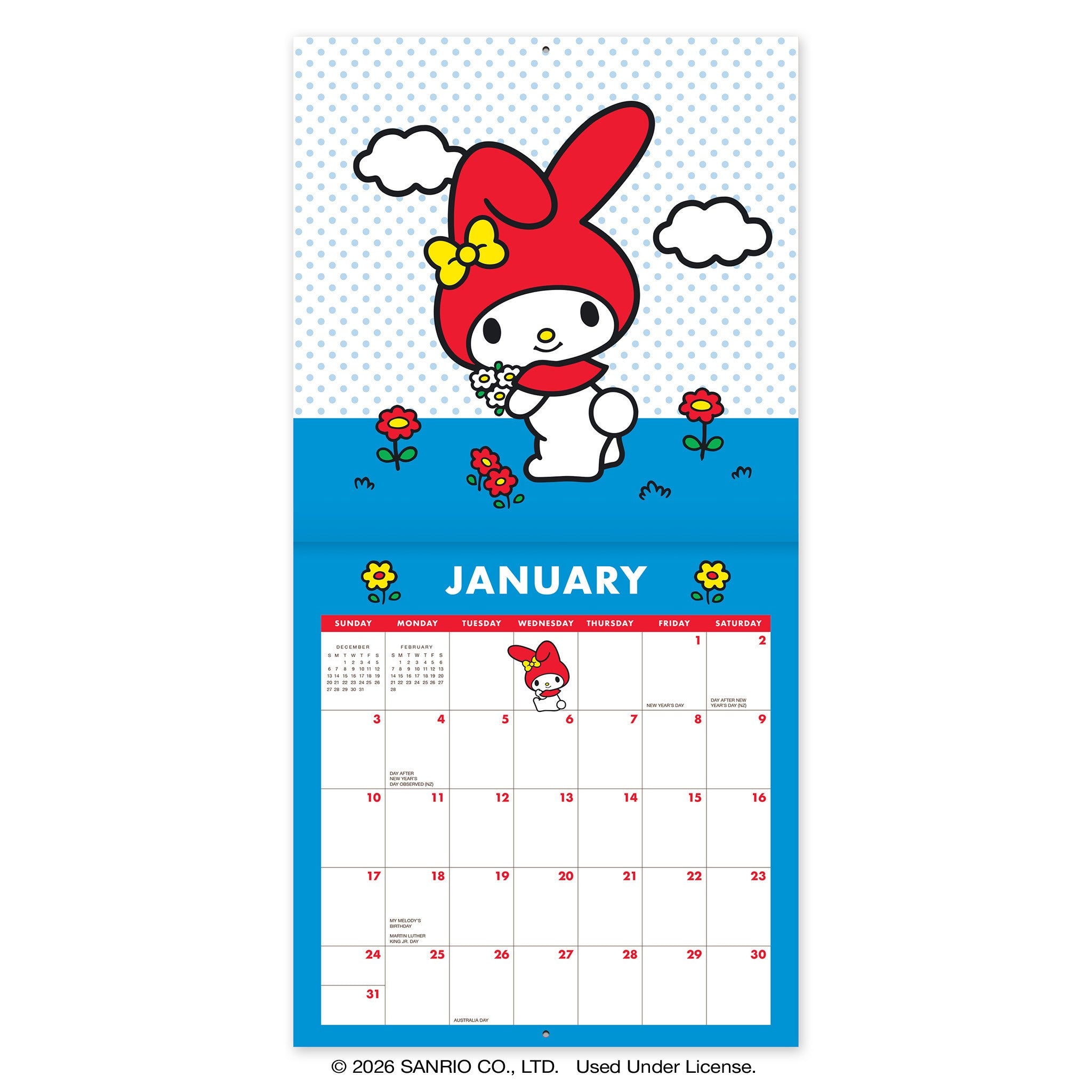 Hello Kitty and Friends Retro 2027 Mini Calendar