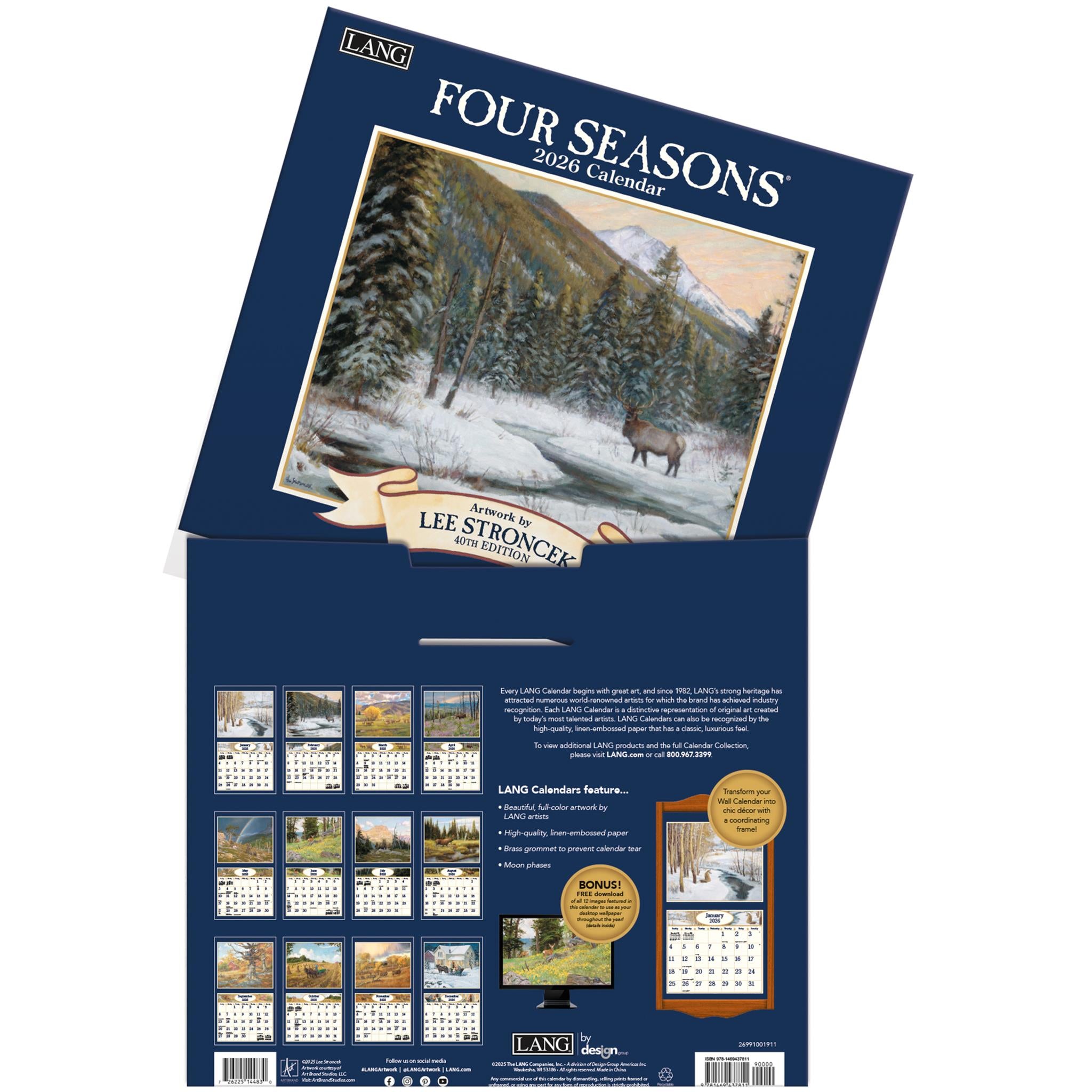 Four Seasons 2026 Deluxe Wall Calendar