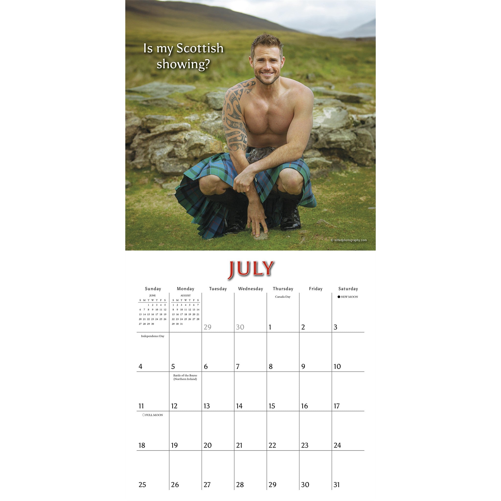 Kilty Pleasures 2027 Mini Calendar