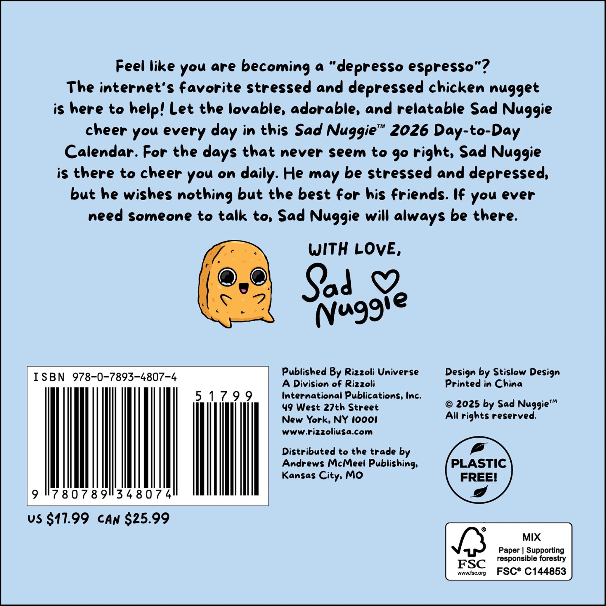 Calendrier de la boîte Sad Nuggie 2026