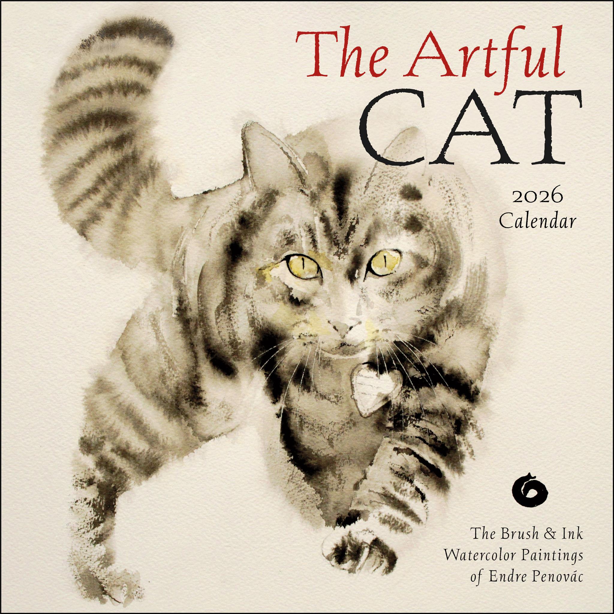 Artful Cat 2026 Wall Calendar - Online Only