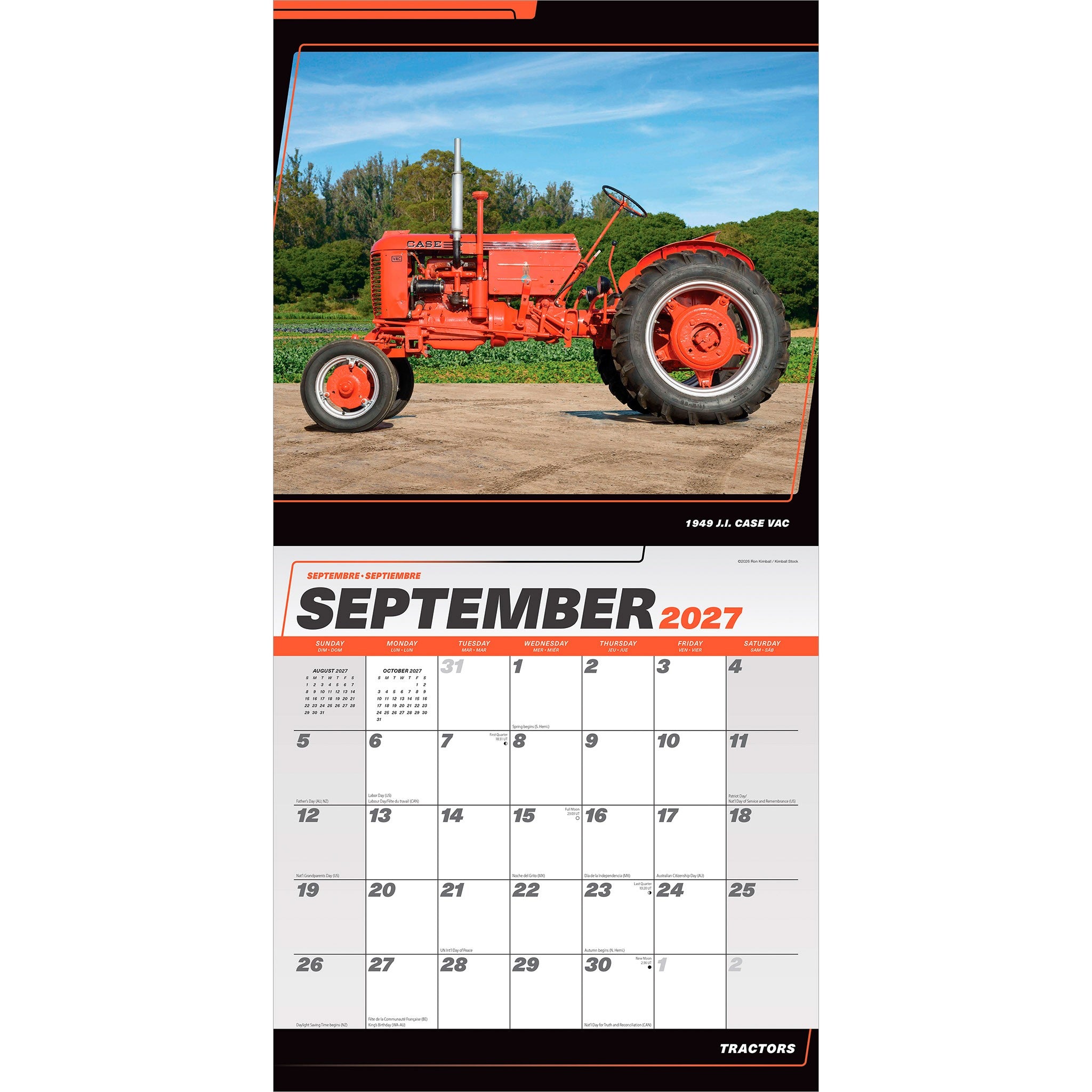 Tractors 2027 Wall Calendar - Online Only