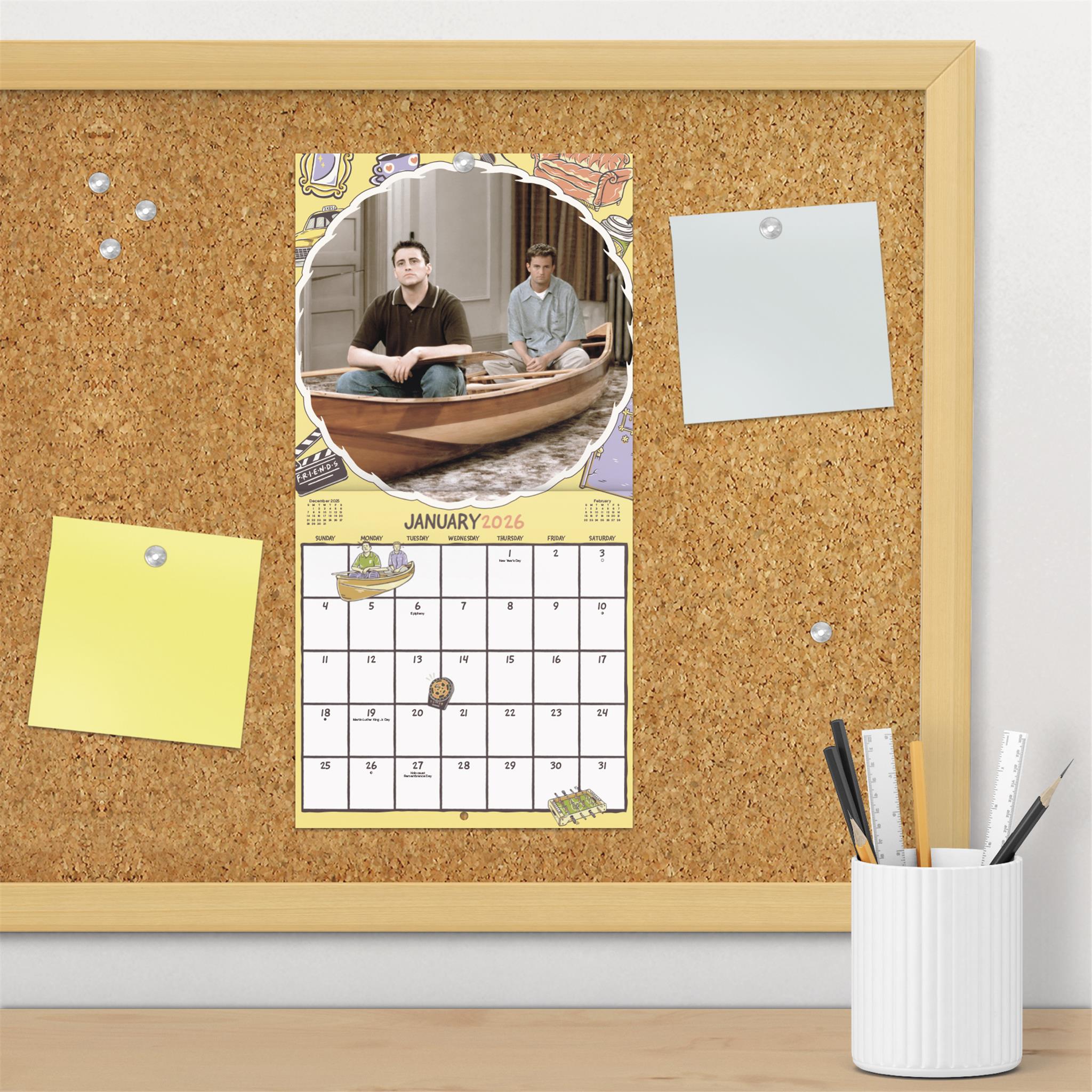 Mini calendrier Friends 2026