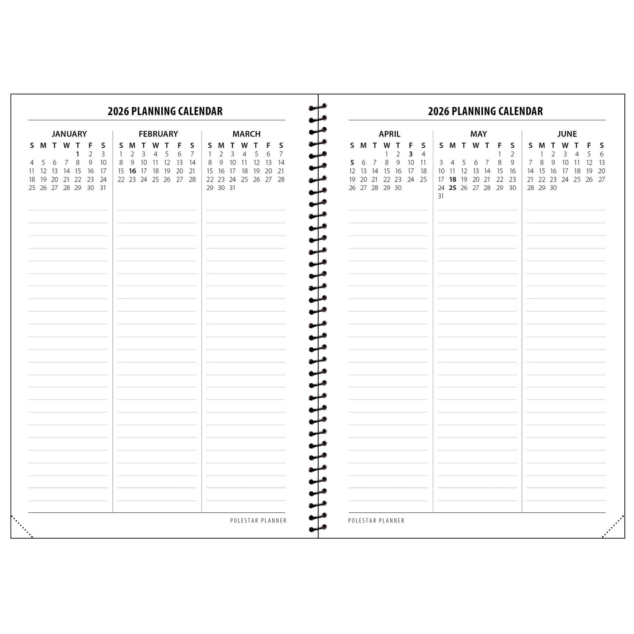 Polestar Planner 2026 Engagement Calendar