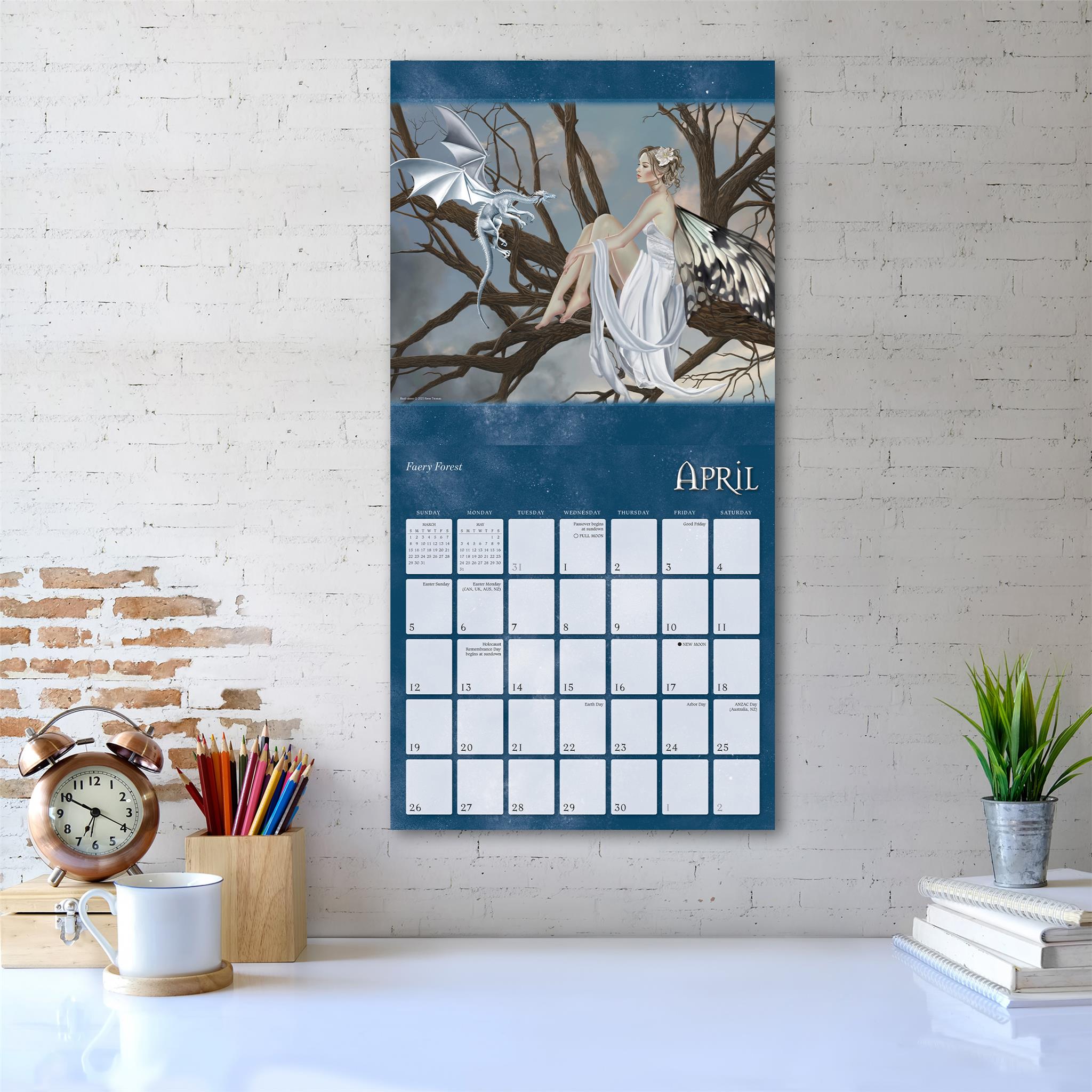 Dragon Witches 2026 Wall Calendar