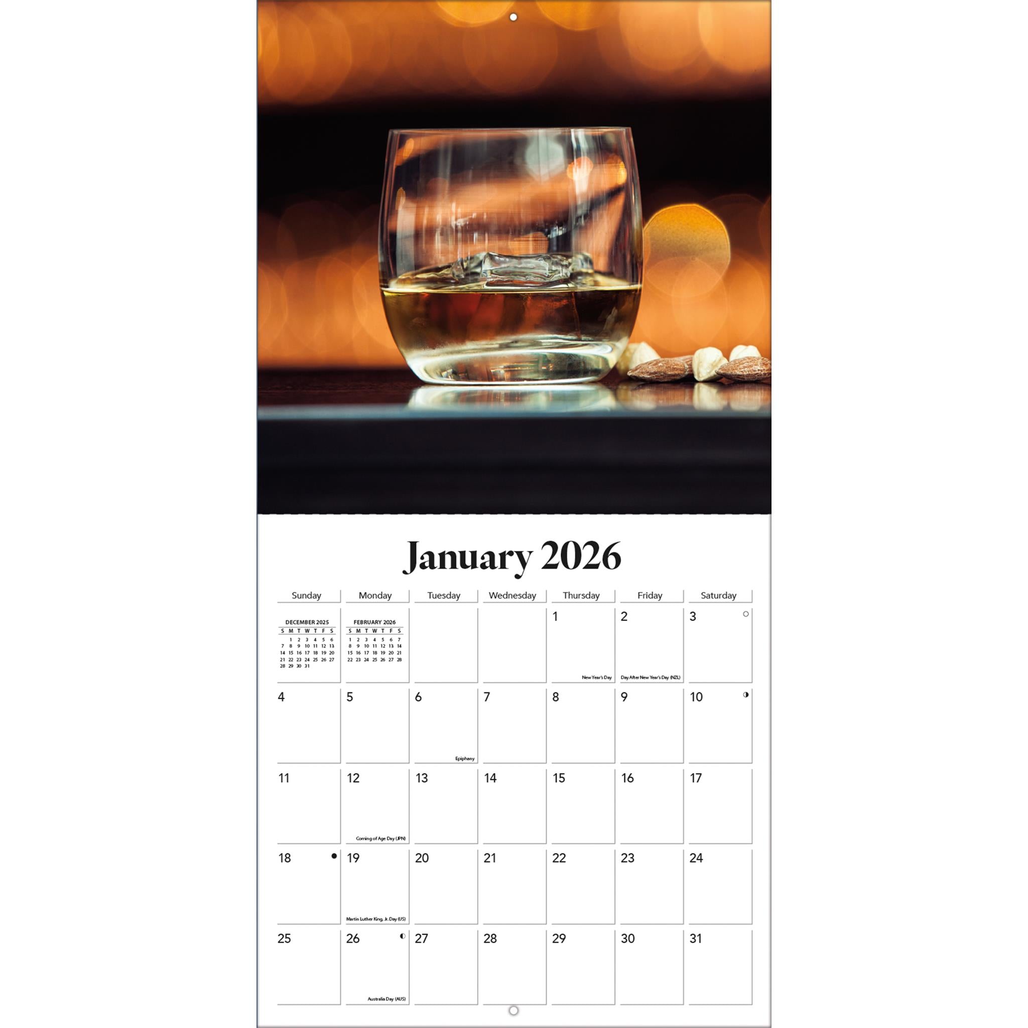 Whiskey Wall  2026 Calendar