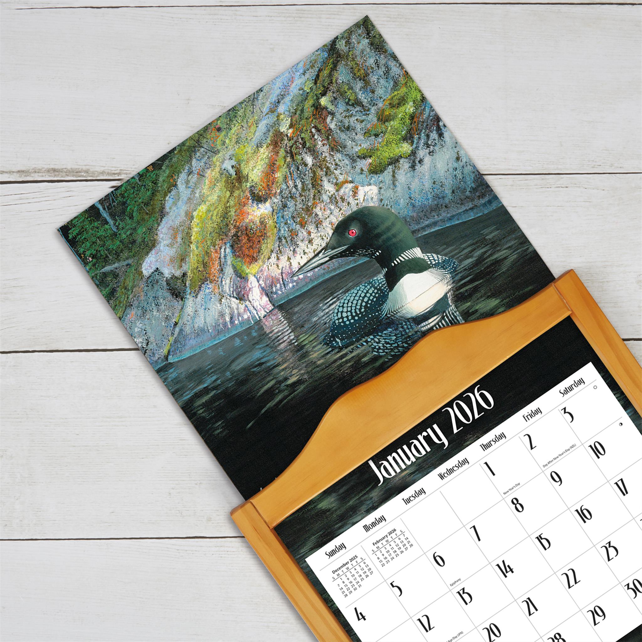 Loons On The Lake 2026 Wall Calendar