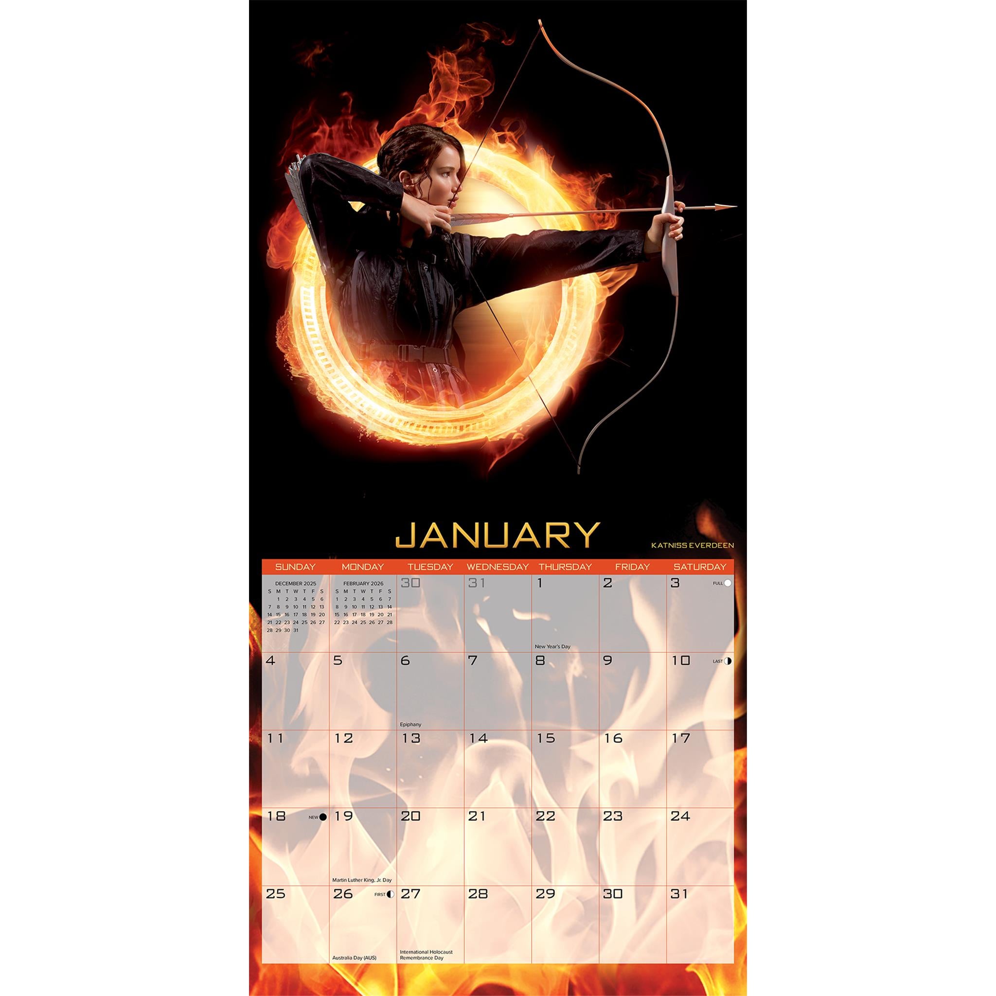 Calendrier mural exclusif Hunger Games 2026