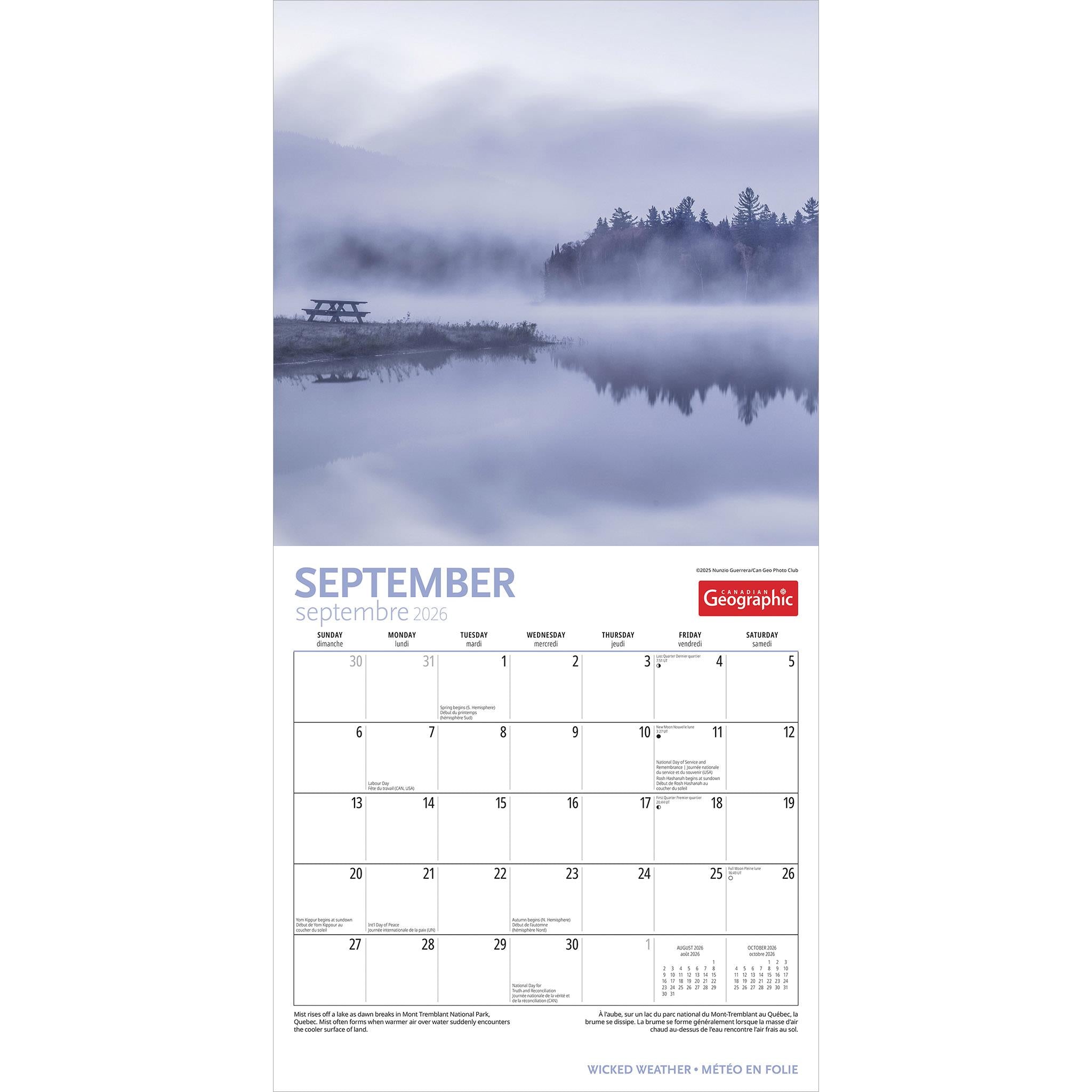 Canadian Geographic Wicked Weather 2026 Wall Calendar