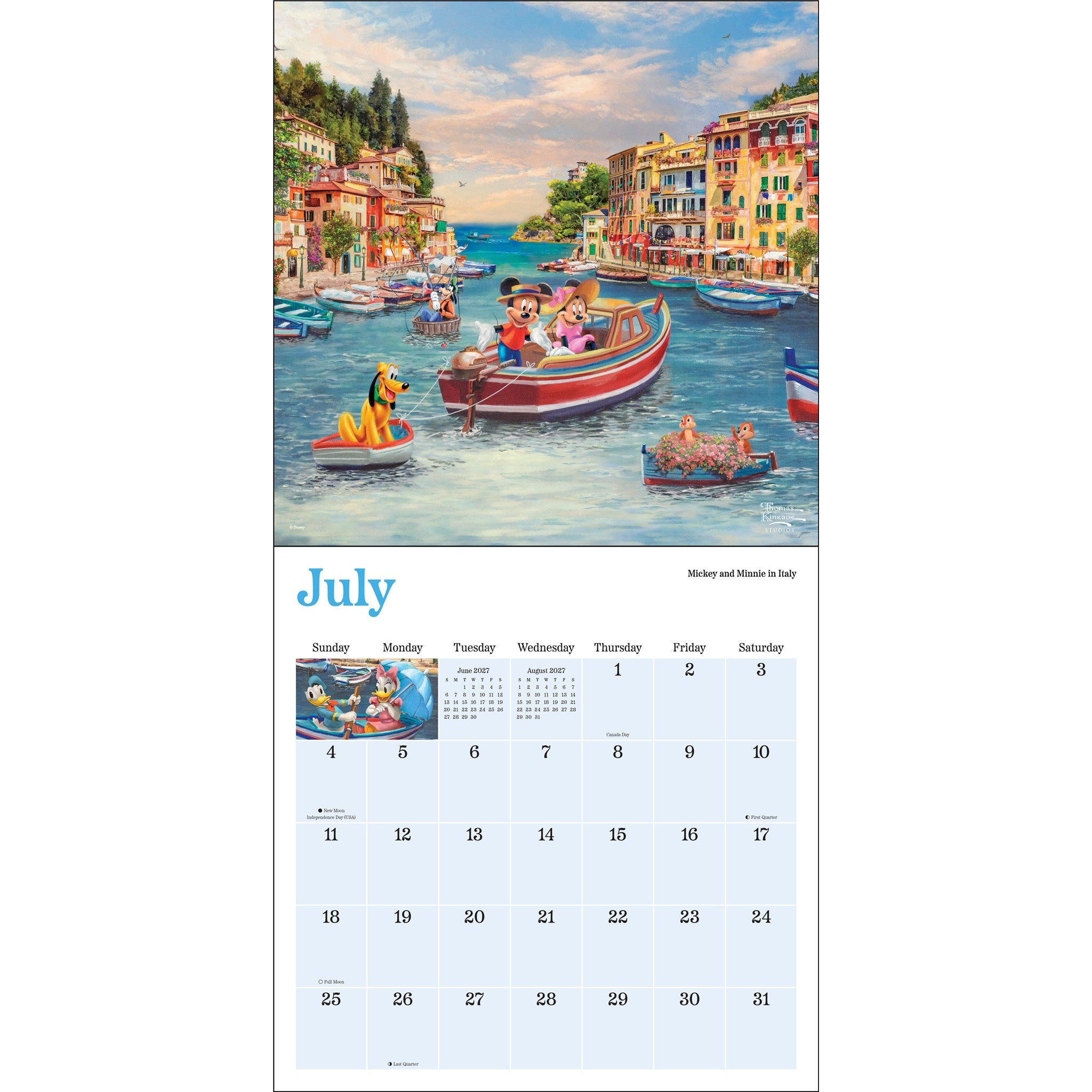 Calendrier Mural Thomas Kinkade Disney Dreams Collection 2027