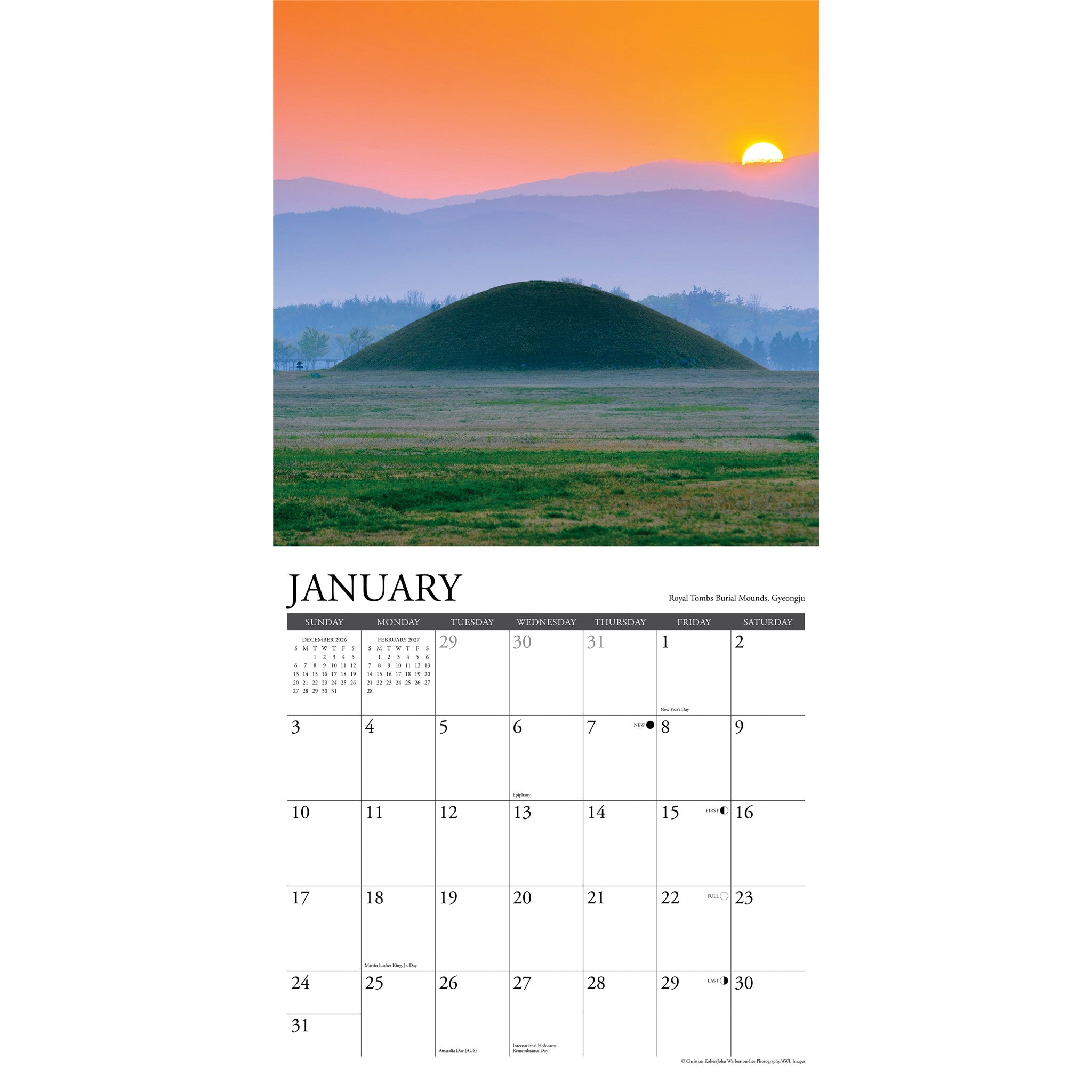 Republic of Korea 2027 Wall Calendar