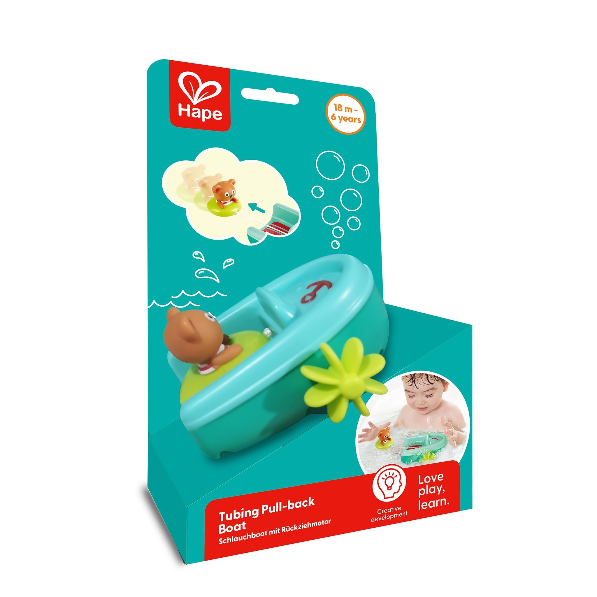 Jouet de bain bateau à rétrofriction