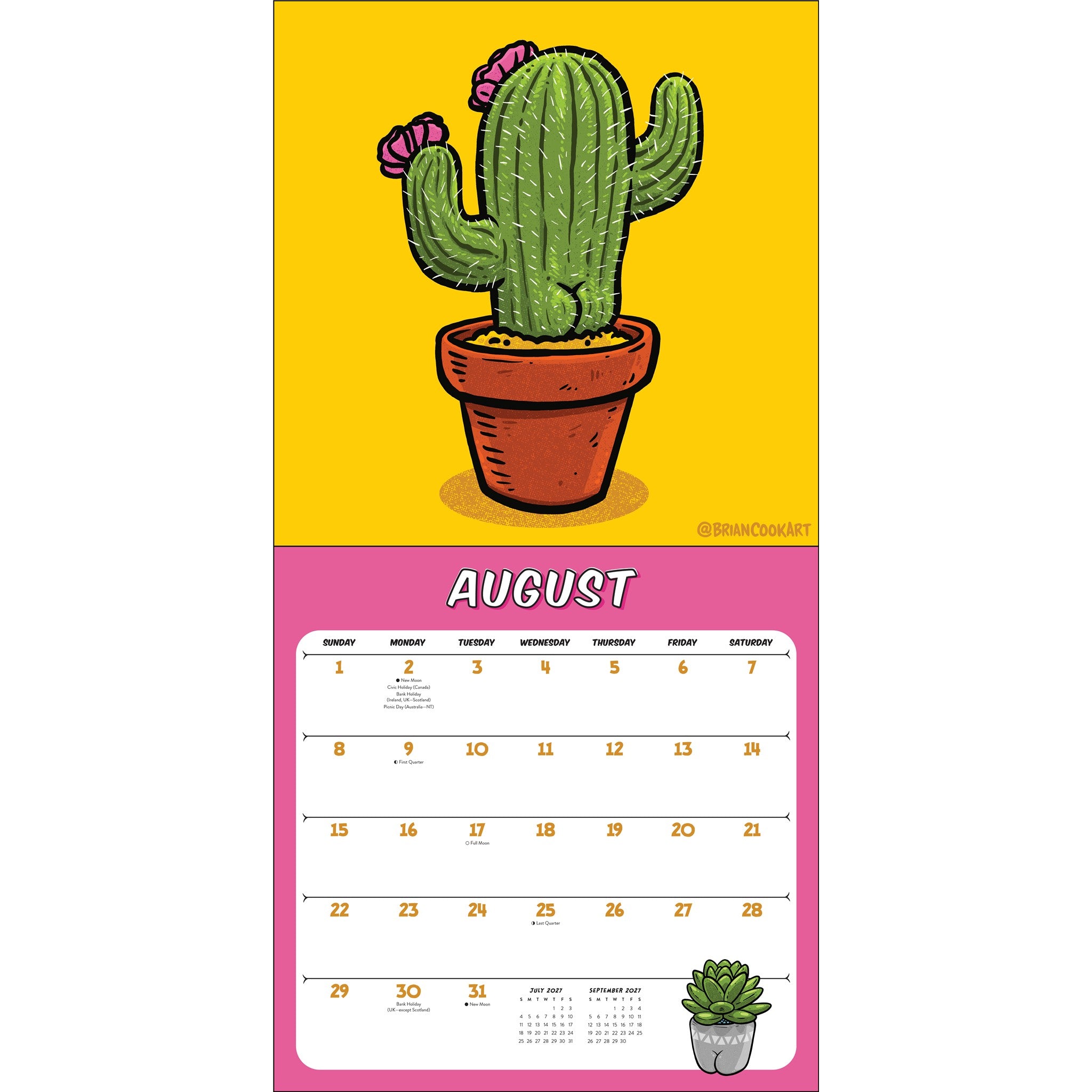 Butts on Things 2027 Wall Calendar
