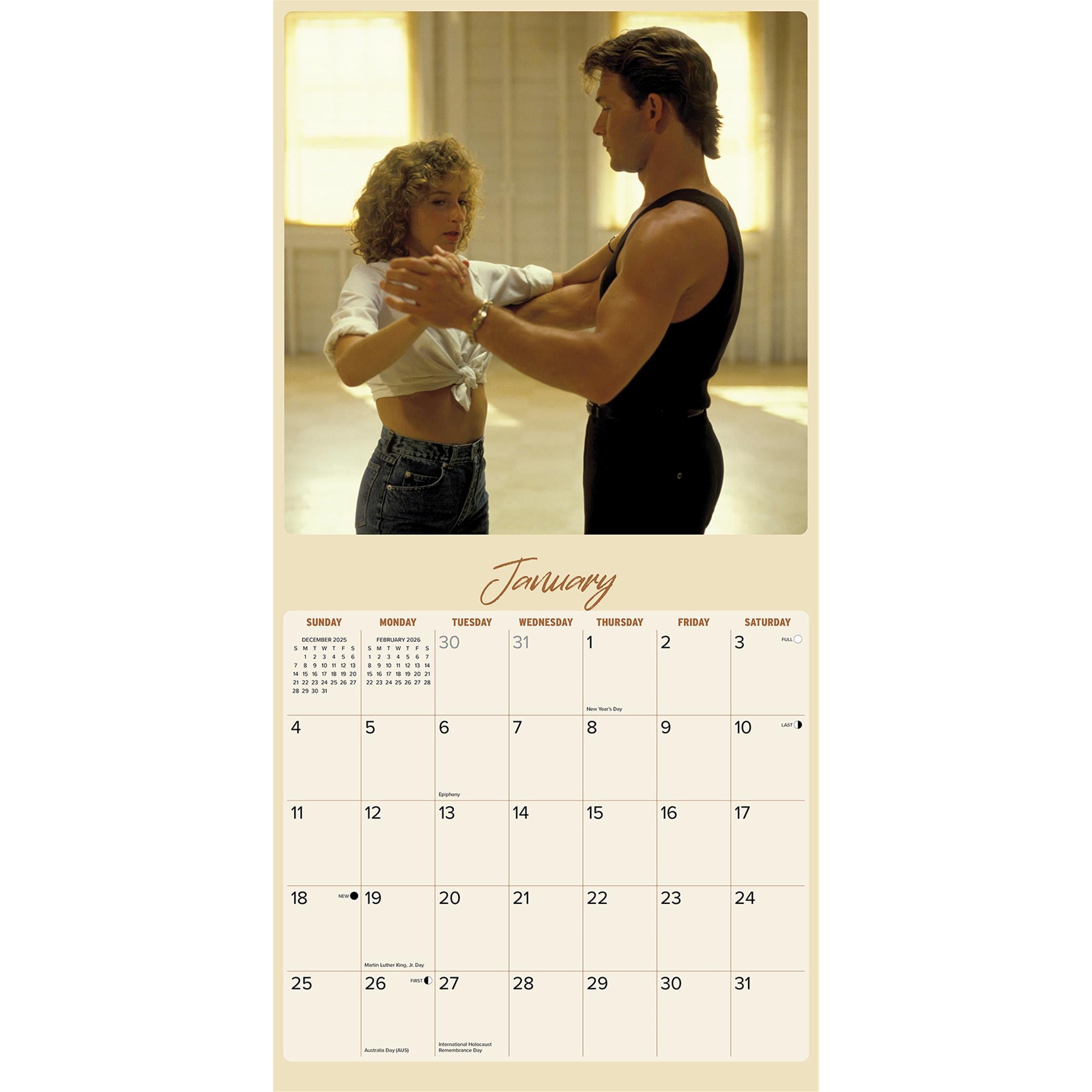 Dirty Dancing 2026 Wall Calendar