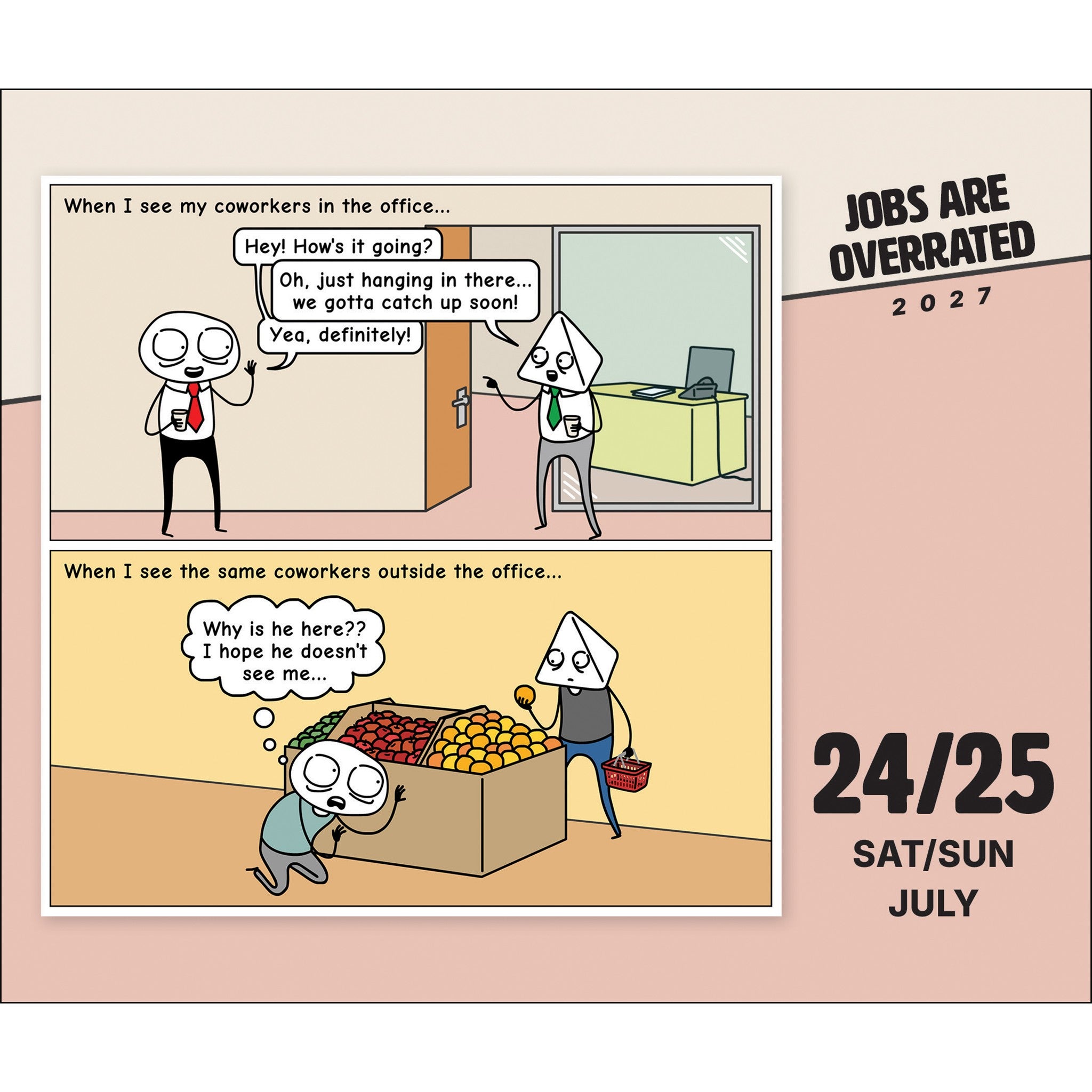 Jobs Are Overrated 2027 Box Calendar