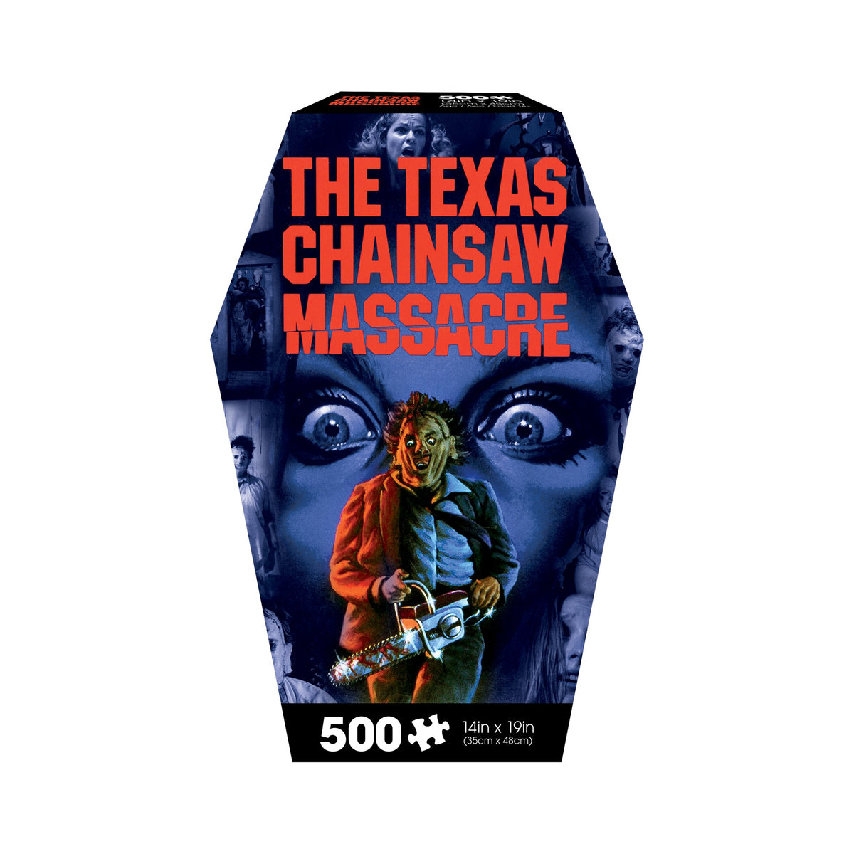 Puzzle de 500 pièces Texas Chainsaw Massacre en forme de cercueil