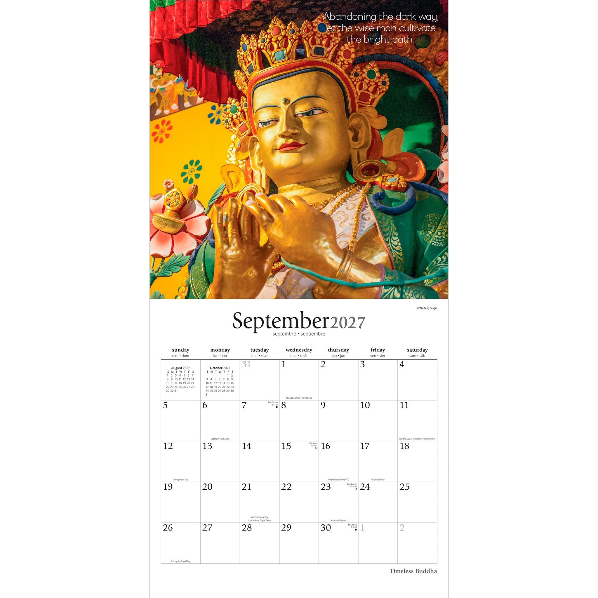 Timeless Buddha 2027 Wall Calendar