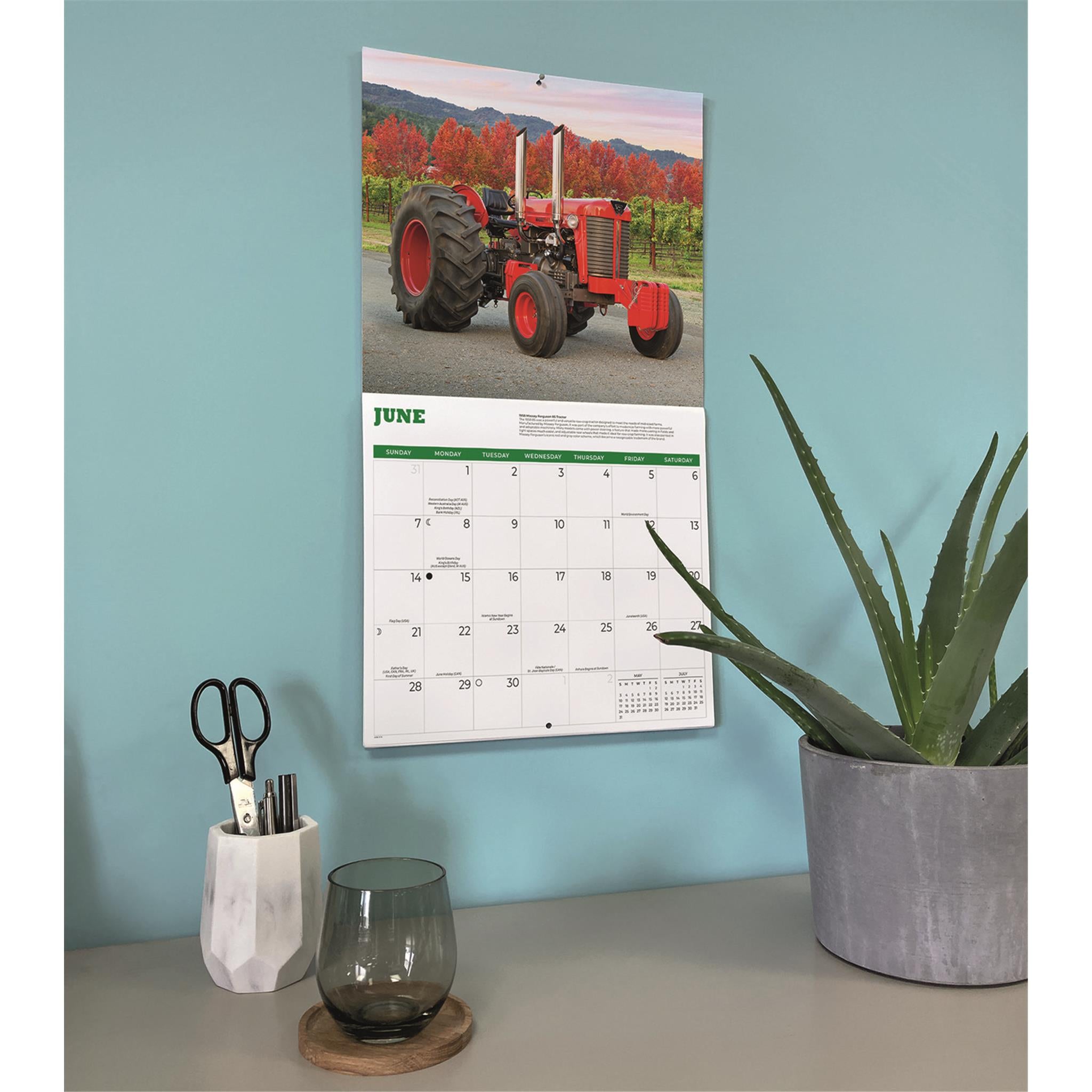 Tractors 2026 Wall Calendar