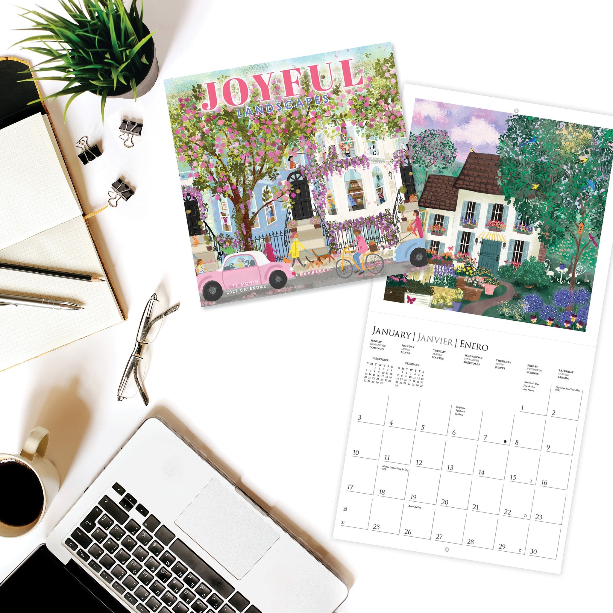 Joyful Landscapes 2027 Mini Calendar