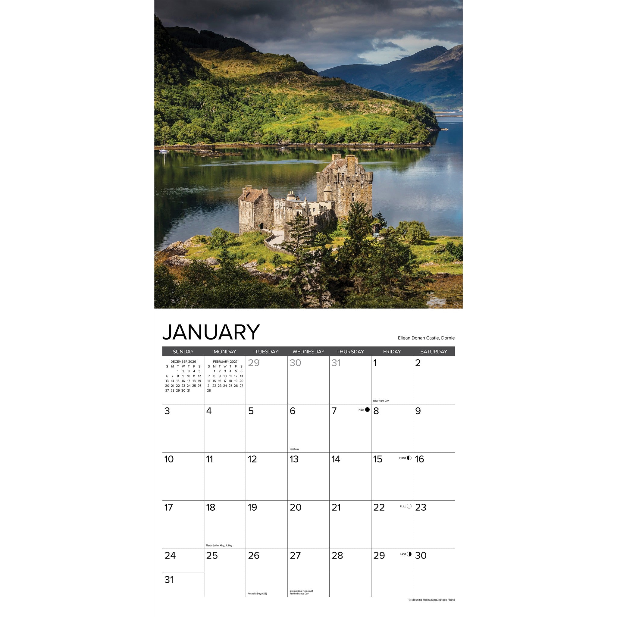 Scotland 2027 Wall Calendar - Online Only