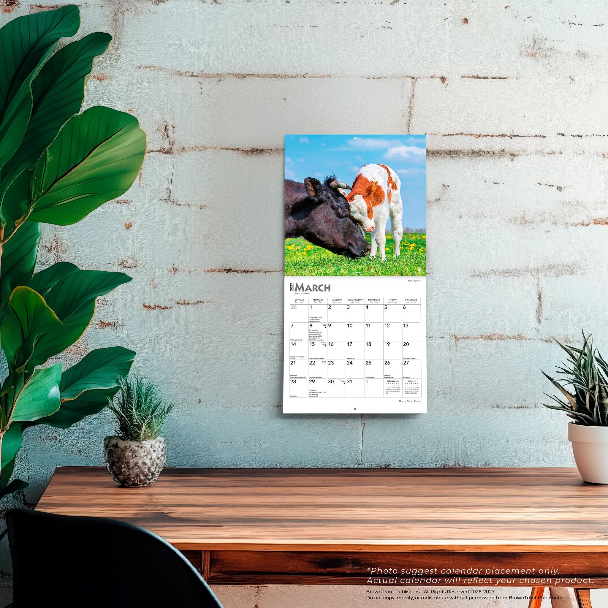 Baby Moo Moos 2027 Mini Calendar - Online Only