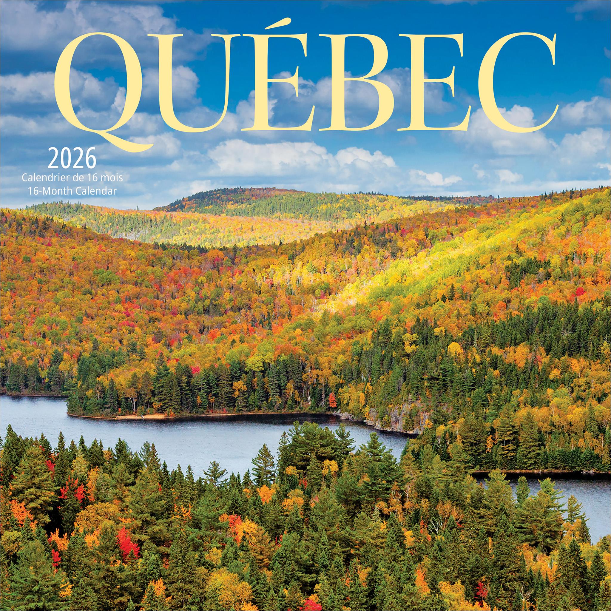 Mini-calendrier bilingue du Québec 2026