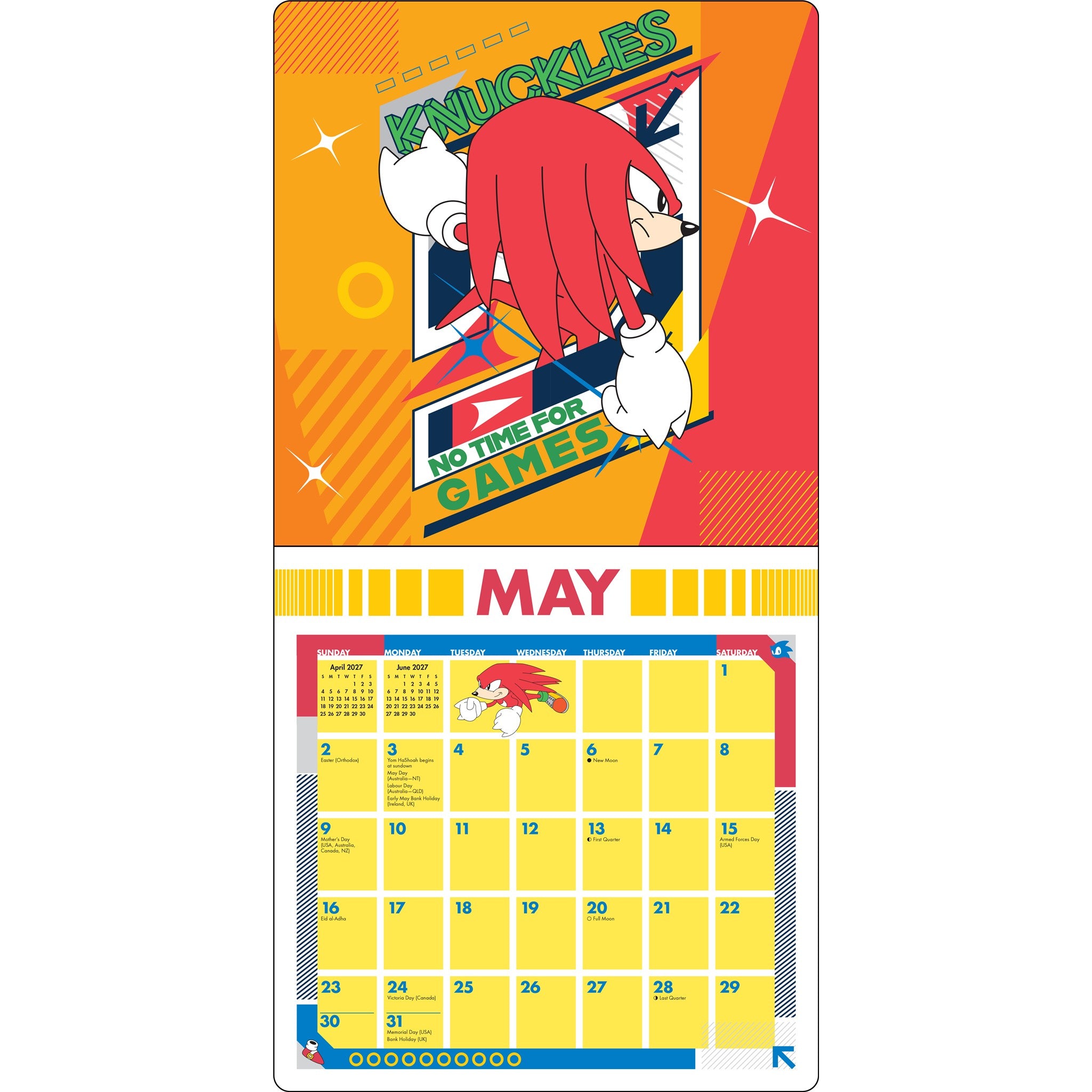 Sonic the Hedgehog Classic 2027 Wall Calendar