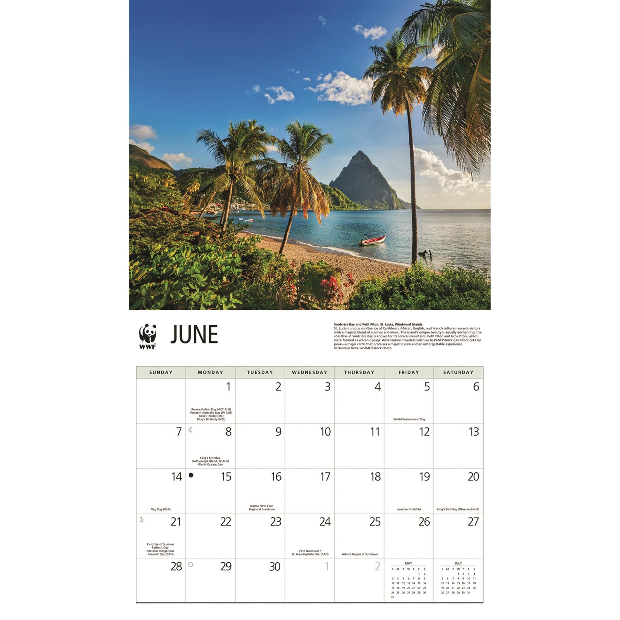 World Wildlife Fund Islands 2026 Wall Calendar