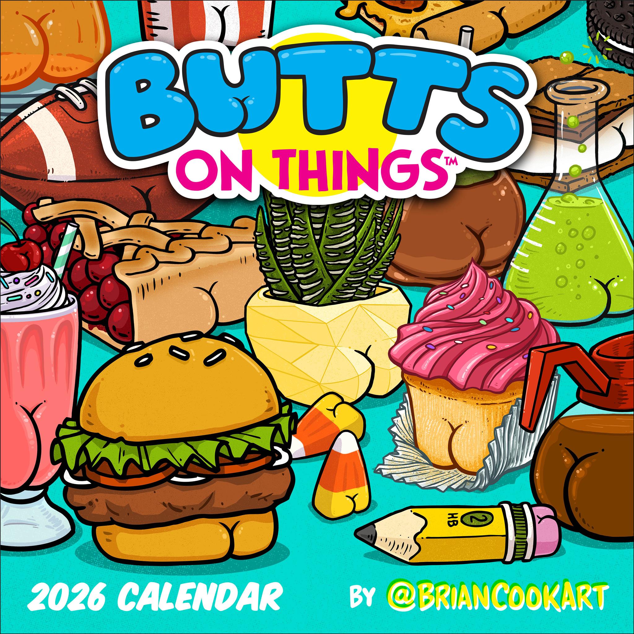 Butts On Things 2026 Wall Calendar