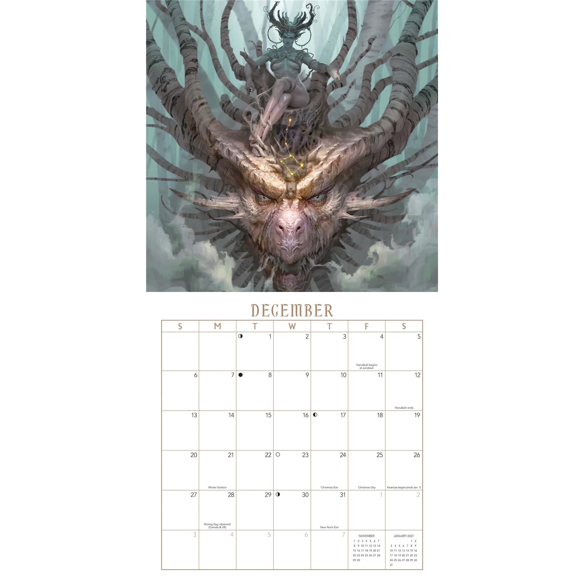 Dragon 2026 Wall Calendar