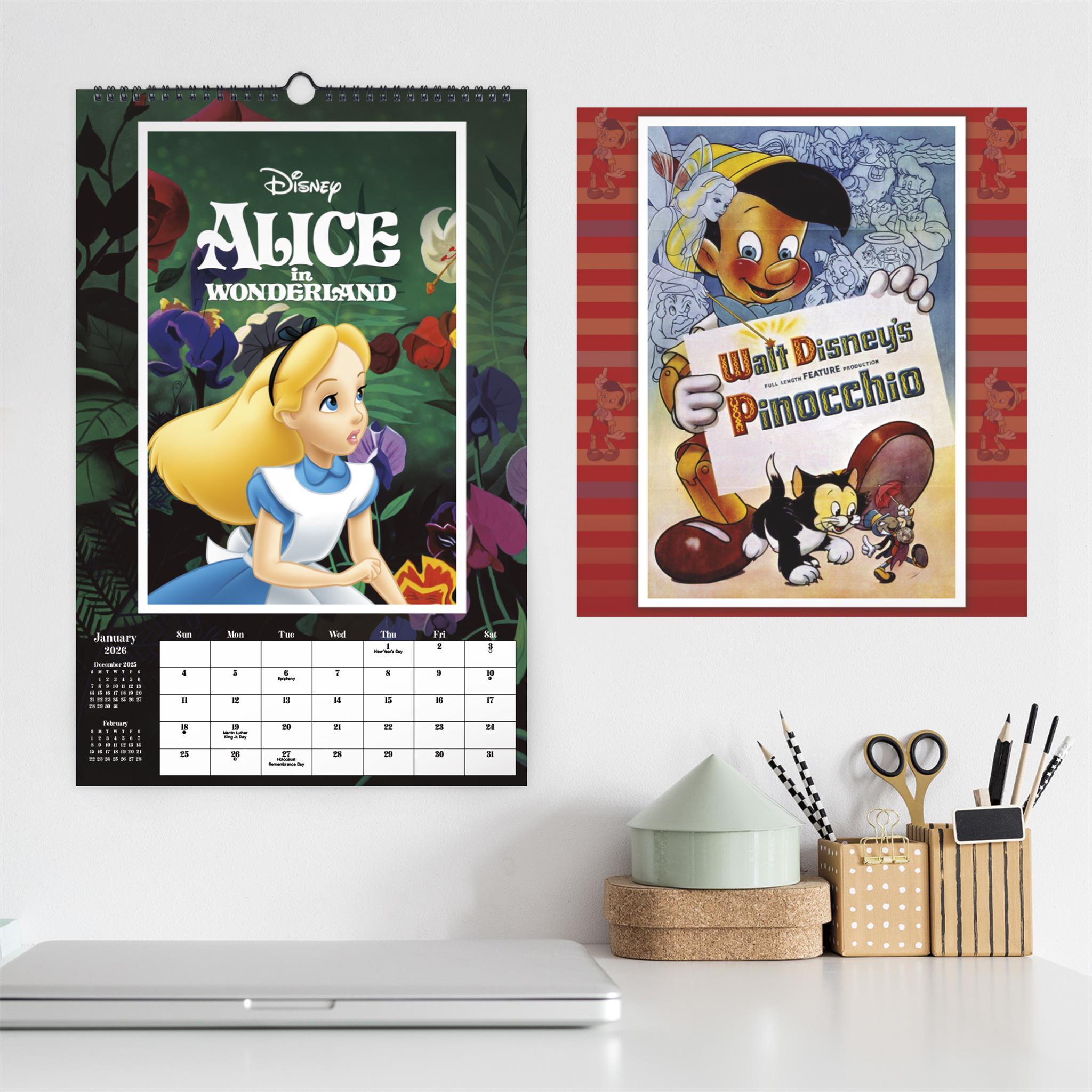 Calendrier des affiches Disney Classics 2026