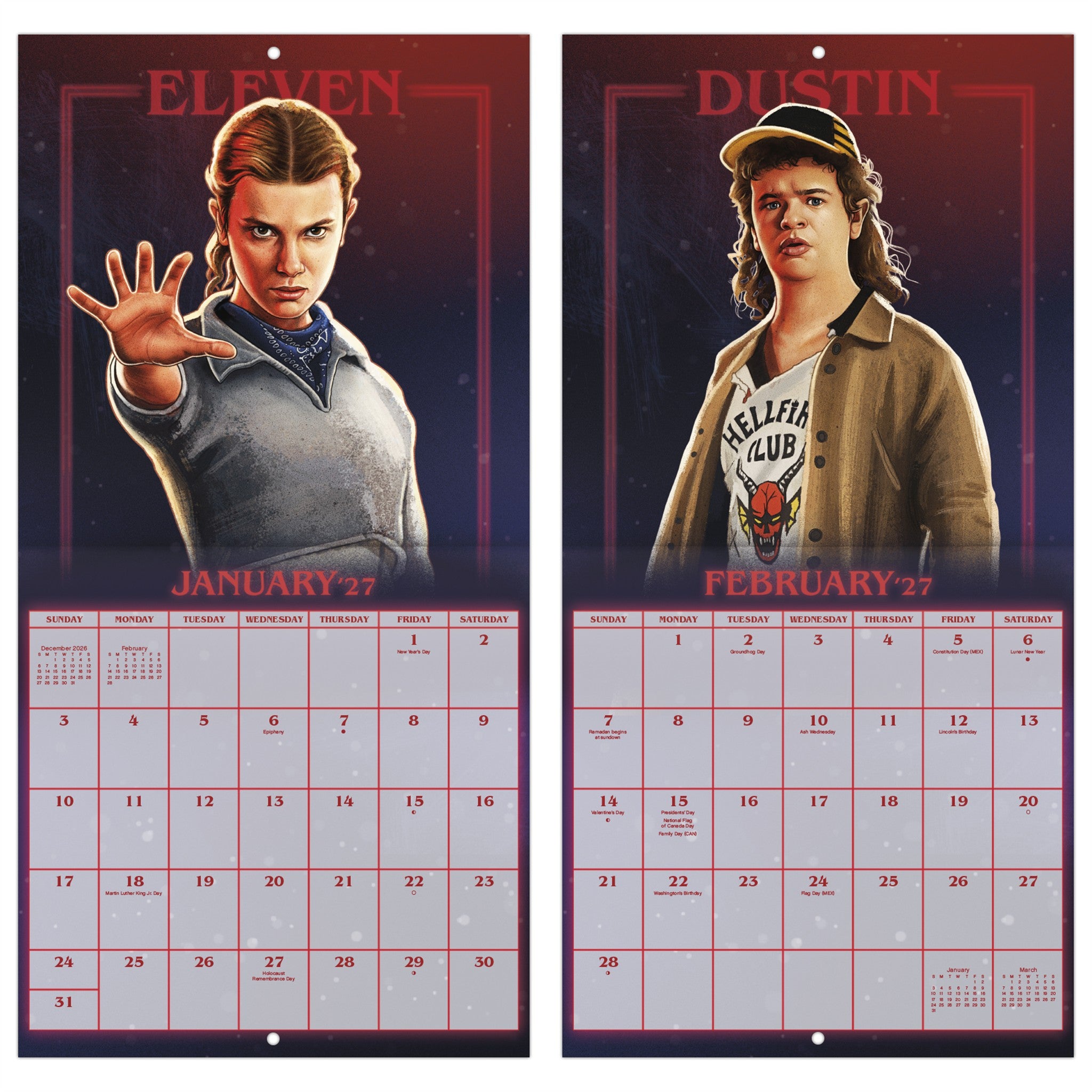 Mini Calendrier Stranger Things 2027