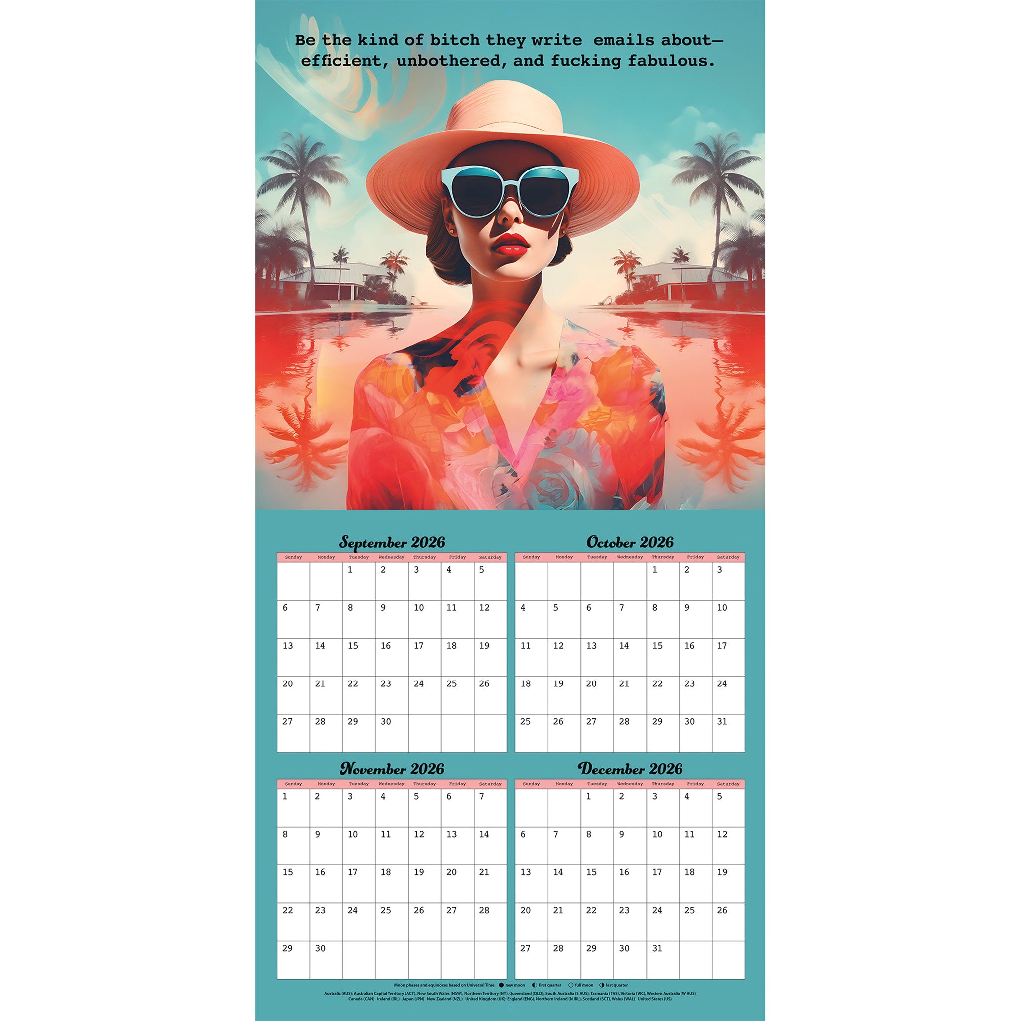 Calendrier mural Bitch Please 2027 – En ligne seulement