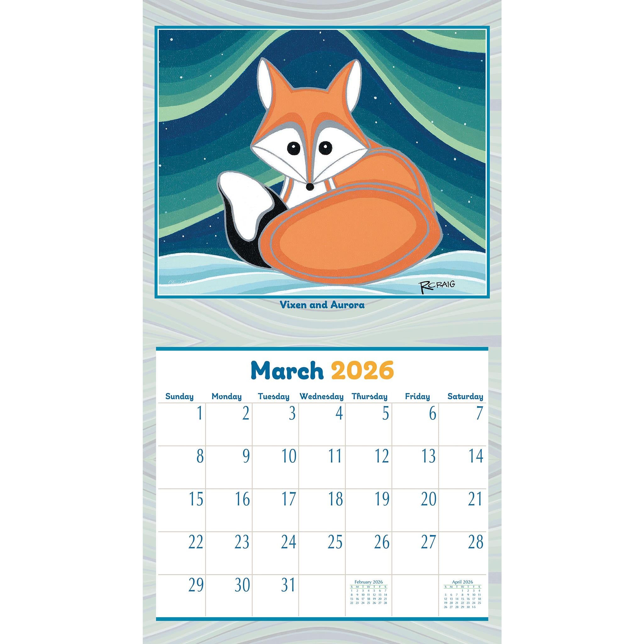 Quiet Places 2026 Wall Calendar - Online Only
