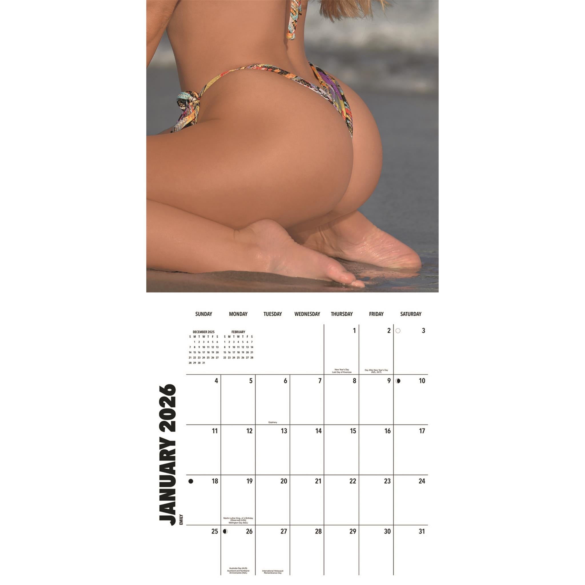 Hot Buns 2026 Wall Calendar