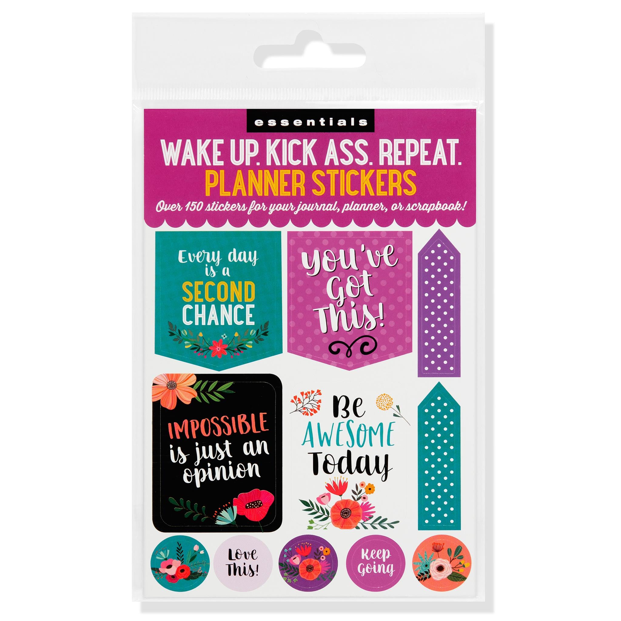 Autocollants pour agenda « Réveille-toi, tu vas cartonner »